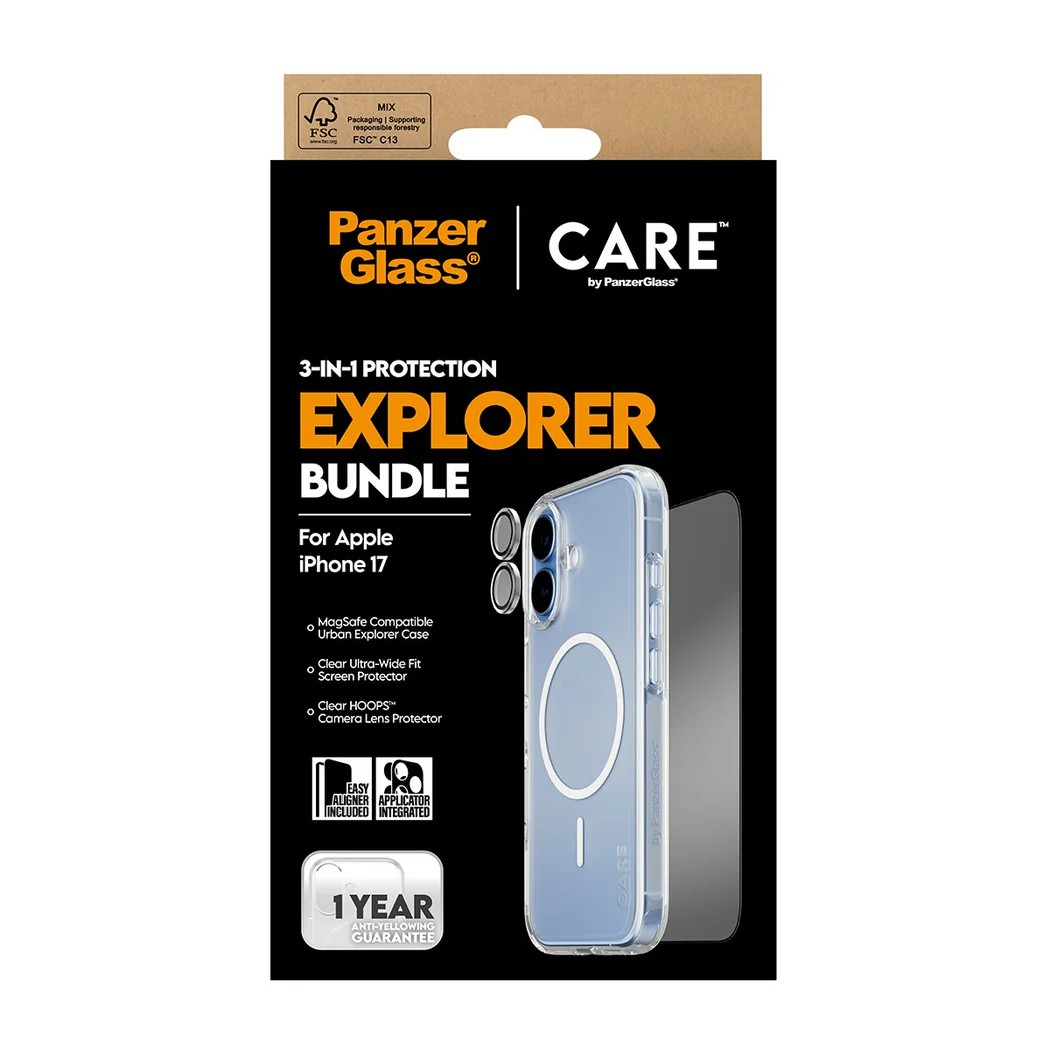PanzerGlass CARE by PanzerGlass® 3-in-1 Explorer Set iPhone 17 Schutzglas