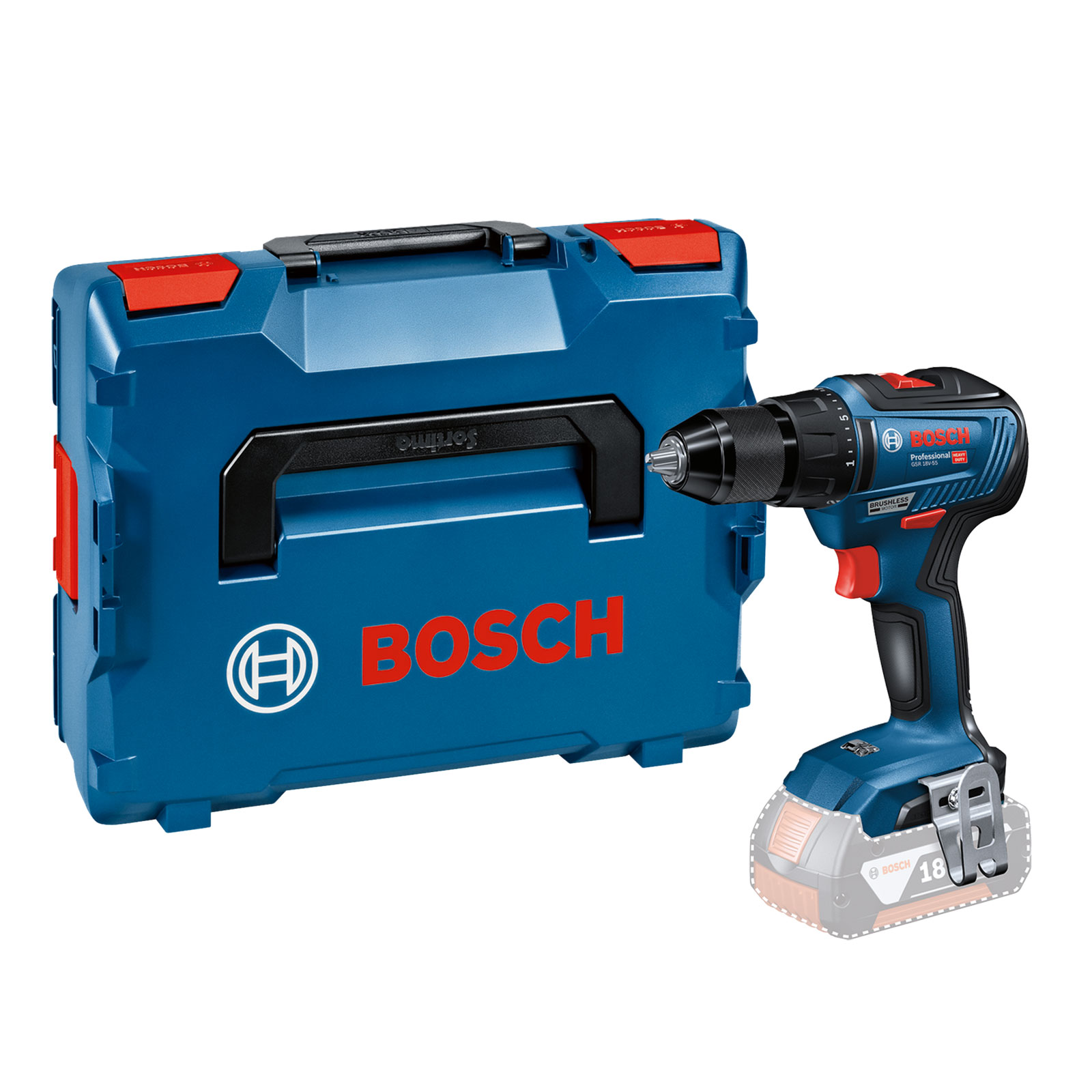 Bosch Professional GSR 18V-55 Akku-Bohrschrauber
