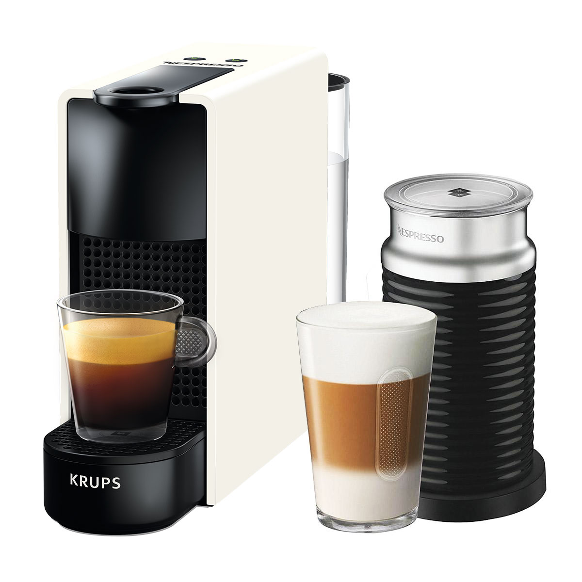 Krups XN1118 Essenza Mini Nespressomaschine inkl Aeroccino 3 Aufschäumer