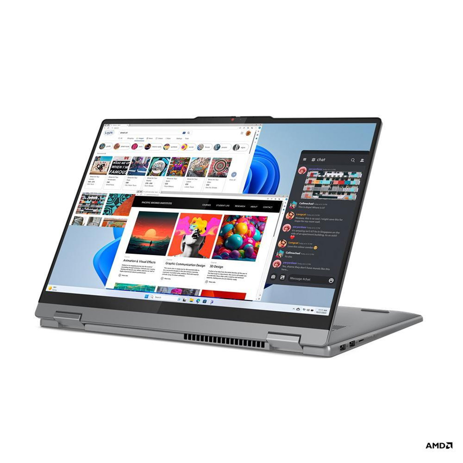 Lenovo 2in1 Convertible IdeaPad 5 2-in-1 16AHP9, Grau, 16 Zoll, WUXGA, IPS, Touch, AMD Ryzen 5 8645HS, 16 GB, 1 TB M.2 SSD (83DS003KGE)