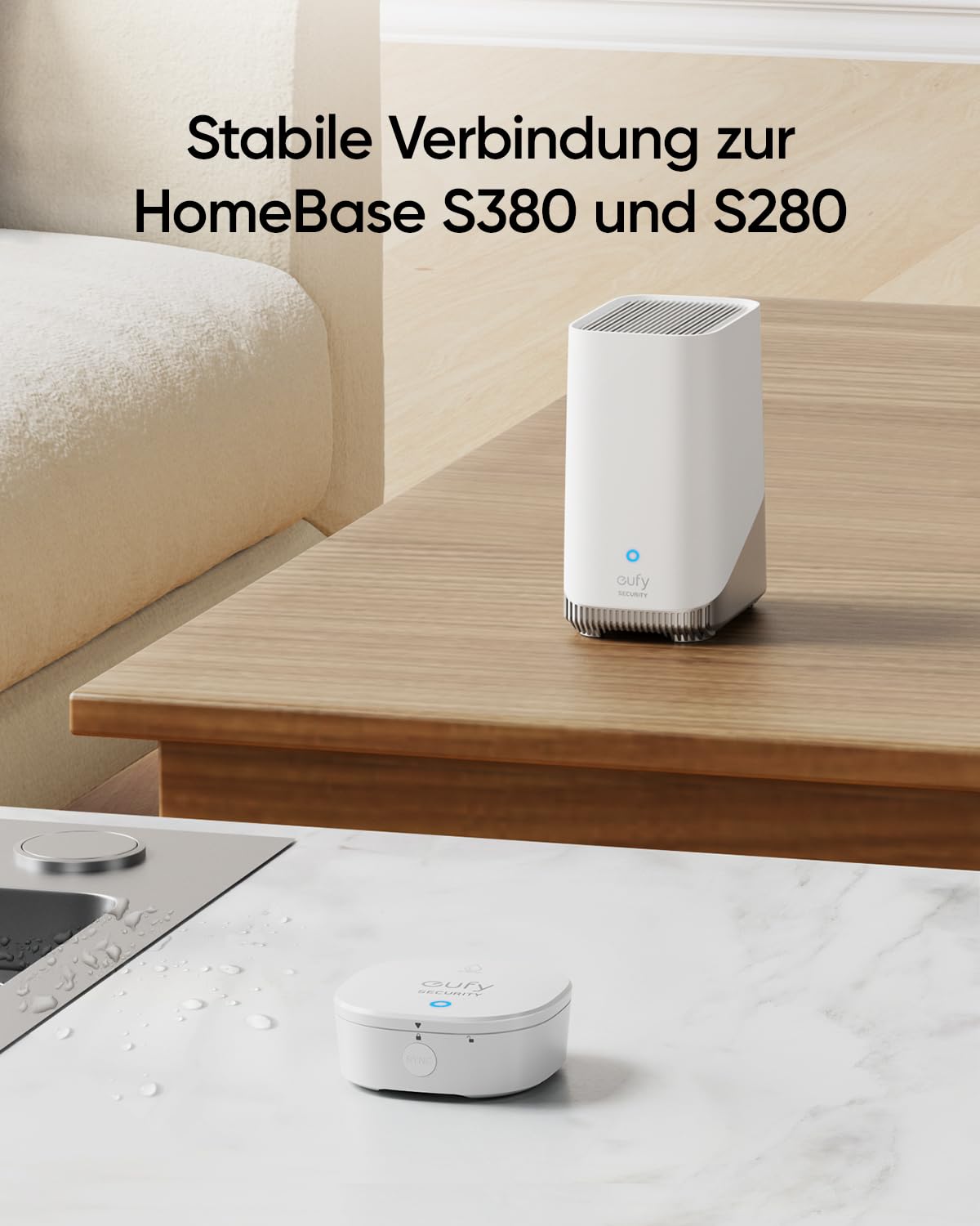 eufy Wasser- & Frostmelder mit Fernalarmierung