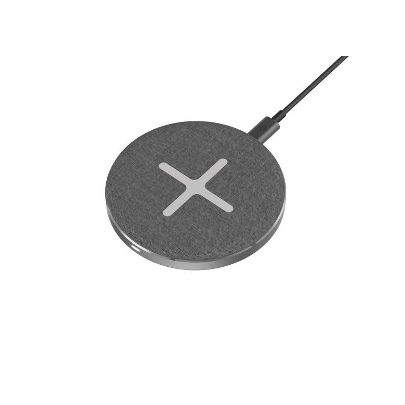 XLayer Ladestation Wireless Charging Pad 15W Single Qi-zertifiziert Space Grey
