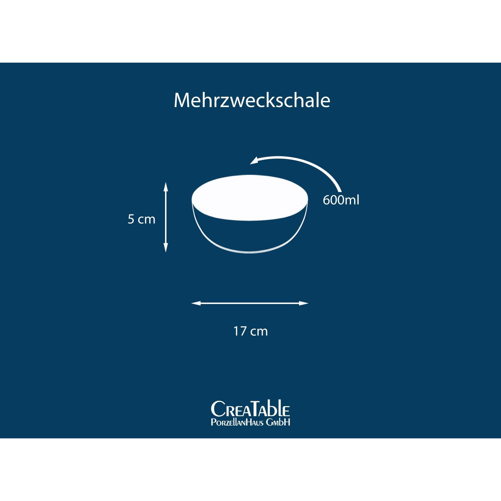 CreaTable, 21515, Serie Yuki, Mehrzweckschale 4 teilig