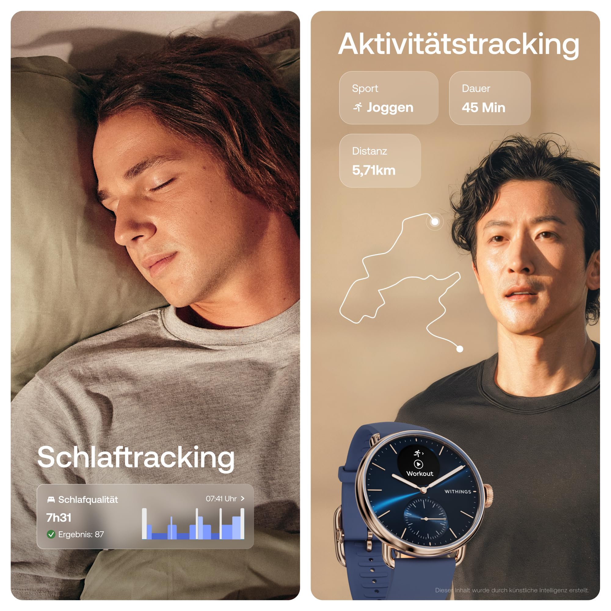 Withings ScanWatch 2 – Gesundheits-Smartwatch für Damen und Herren