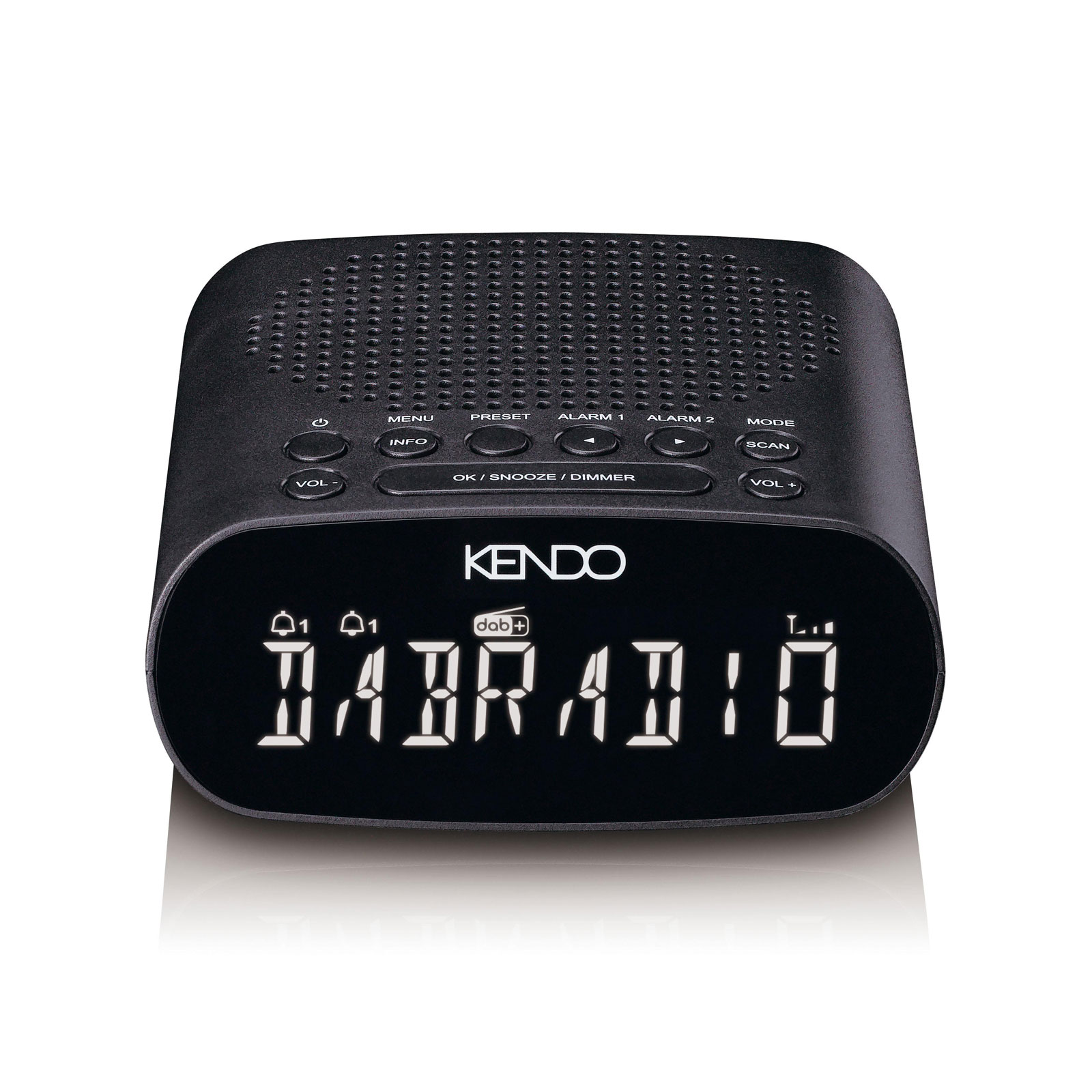 KENDO DAB Clock 25EX Radiowecker (DAB+, PLL FM Radio, 3,7? LCD-Display, Sleeptimer, Snooze, Kopfhöreranschluss) KENDO DAB Clock 25EX Radiowecker (DAB+, PLL FM Radio, 3,7? LCD-Display, Sleeptimer, Snooze, Kopfhöreranschluss)