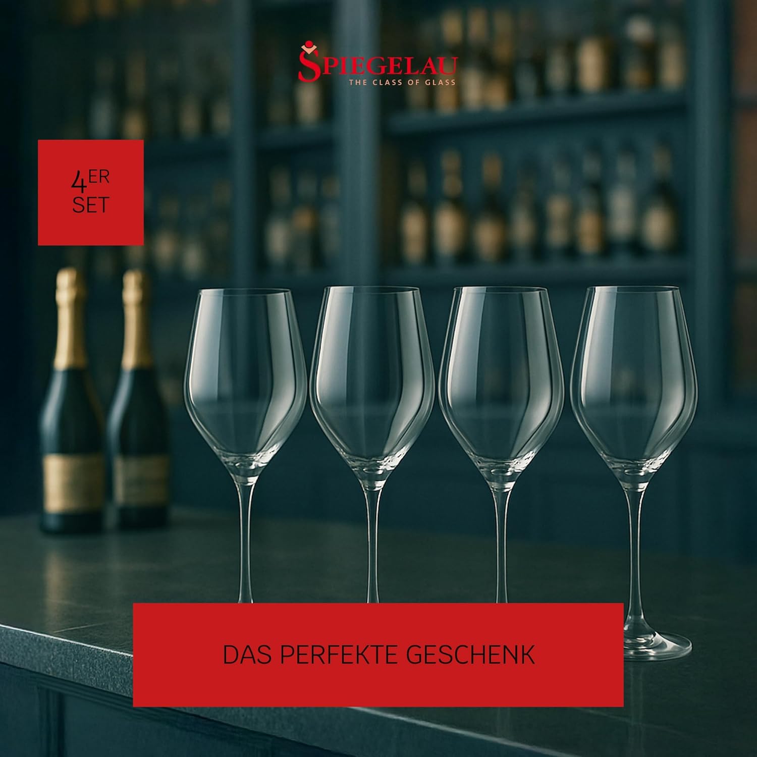 Spiegelau 1750479 Champagnerglas Set/4 175/29 HI-LITE 347 ml Sektglas