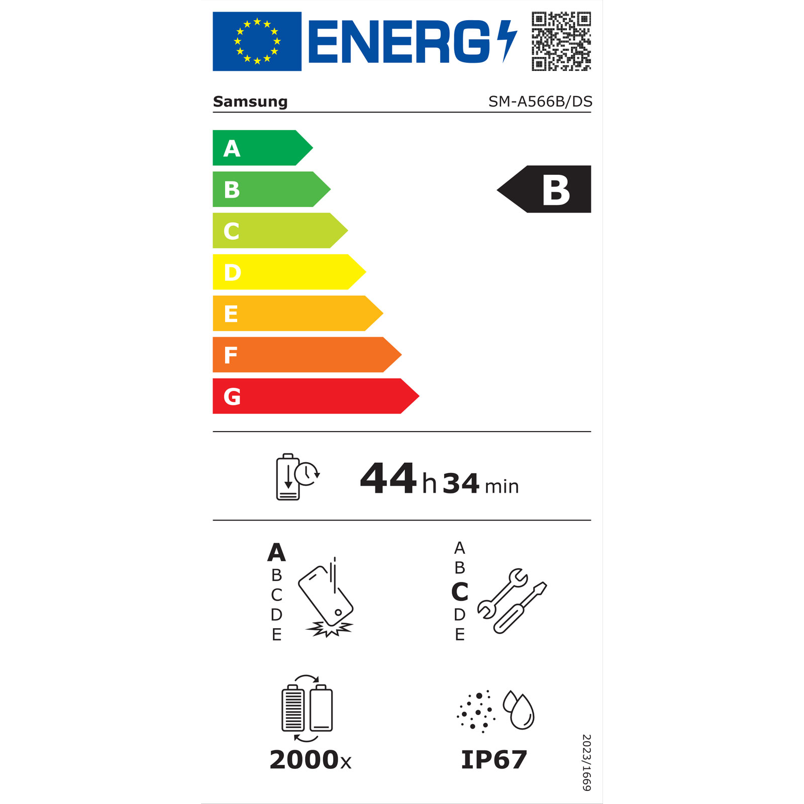 SAM A56 128GB graphite EE (DE)