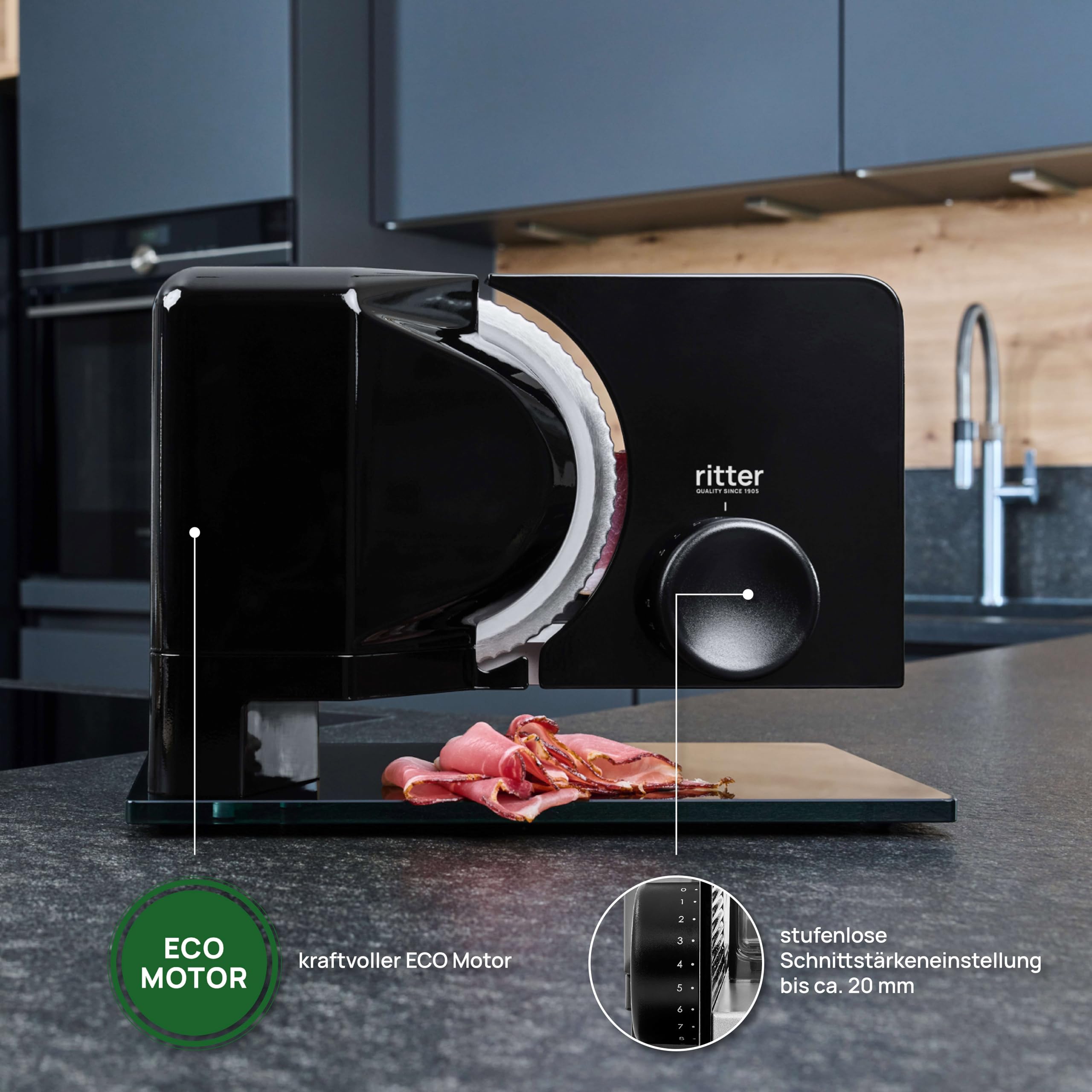 Ritter sono 2 Allesschneider schwarz