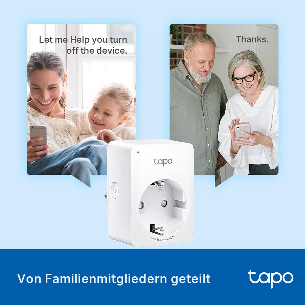 TP-Link Tapo Smart WLAN Steckdose Tapo P110 mit Energieverbrauchskontrolle