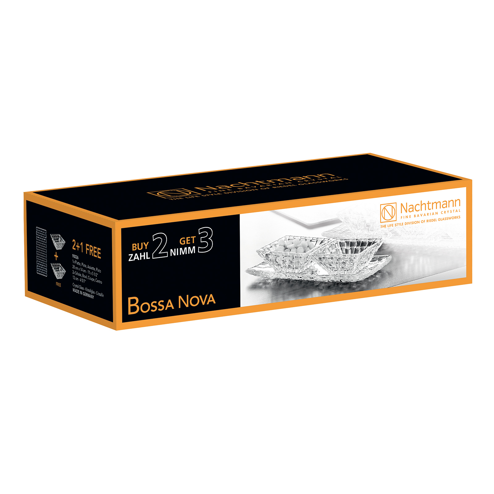 Nachtmann Kristall Schalen Vorteilsset Bossa Nova, 3er-Set Nachtmann Kristall Schalen Vorteilsset Bossa Nova, 3er-Set