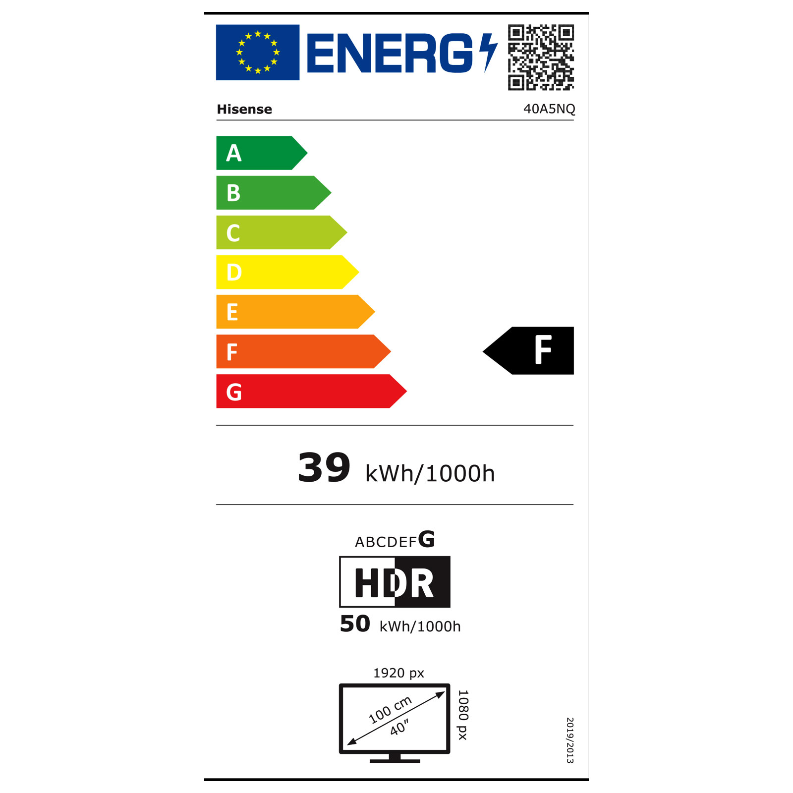 HISENSE 40A5NQ QLED TV