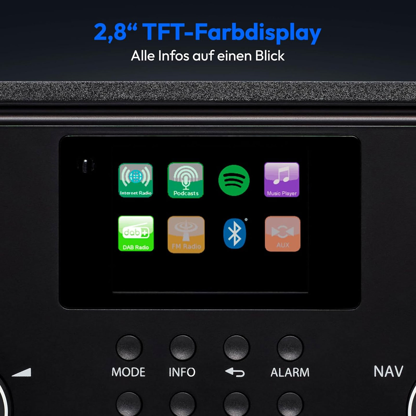 Medion Internetradio MD88069 Internetradio schwarz