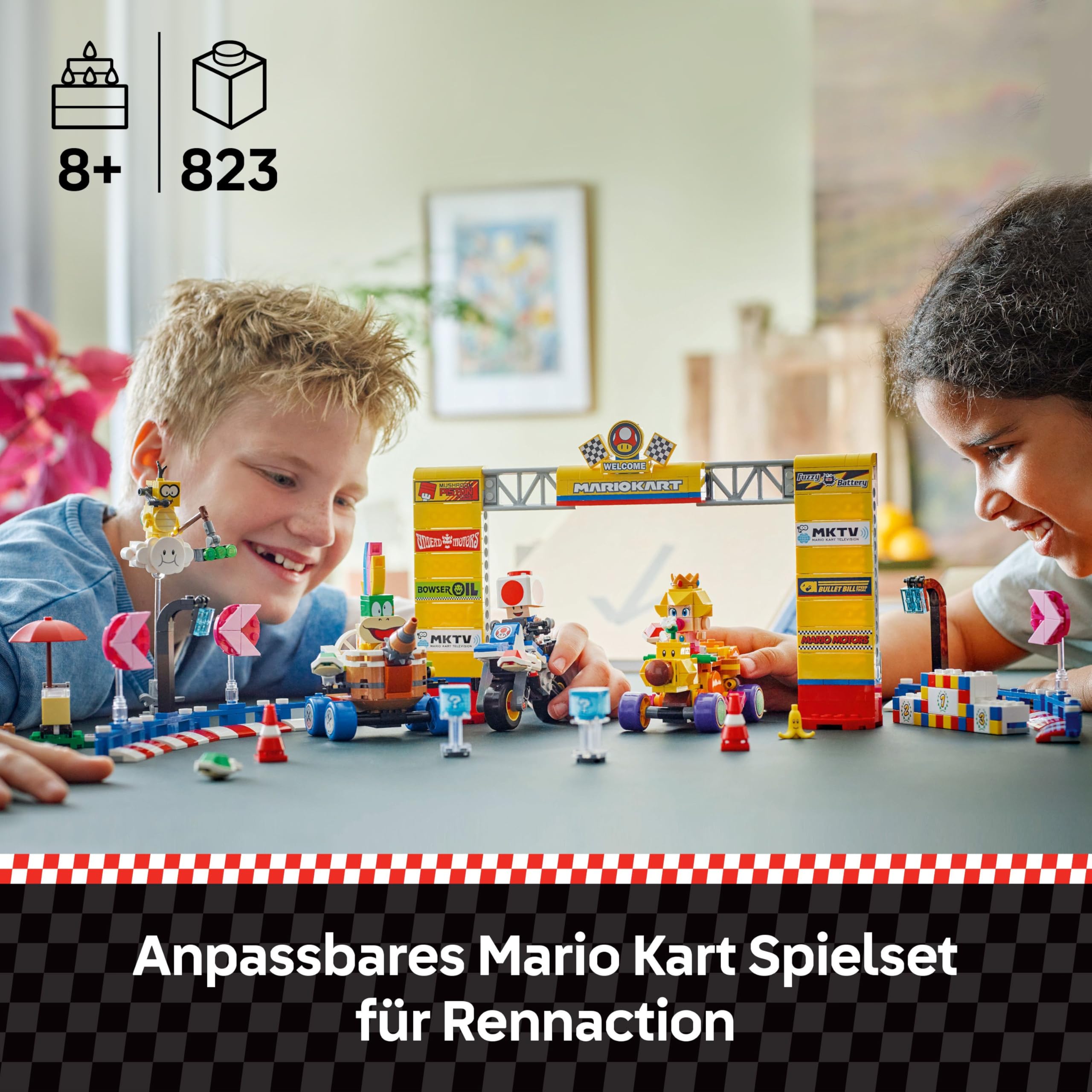 LEGO Super Mario: Mario Kart – Baby Peach & Grand Prix-Set, Nintendo Figuren