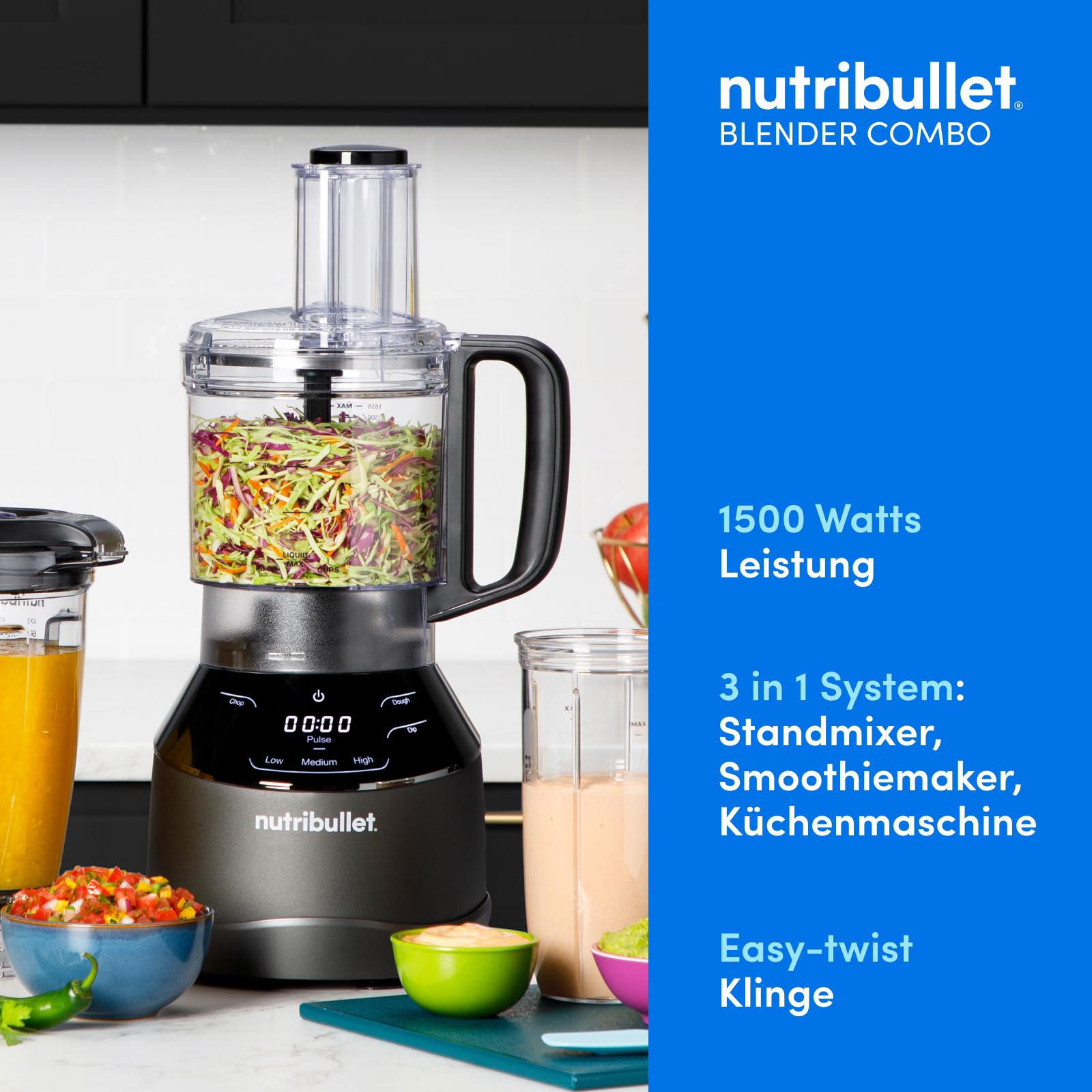 nutribullet Full Size Blender Combo, Elektrischer Mixer