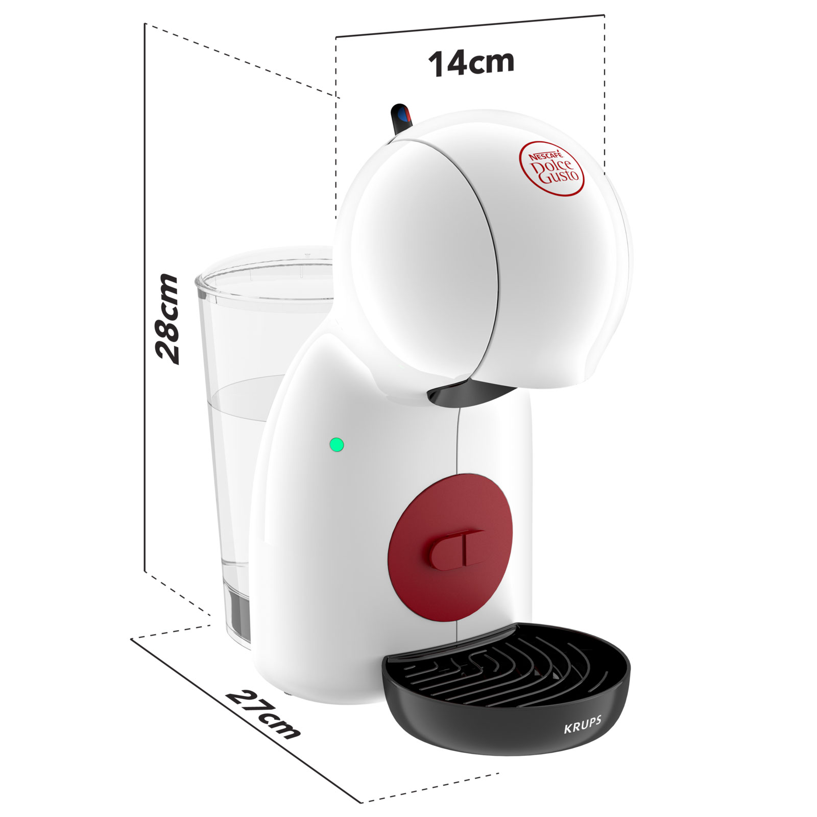 Krups KP1A31 Dolce Gusto Kaffeemaschine Kapseln inkl. Nestlé Dolce Gusto KitKat 16 Kapseln