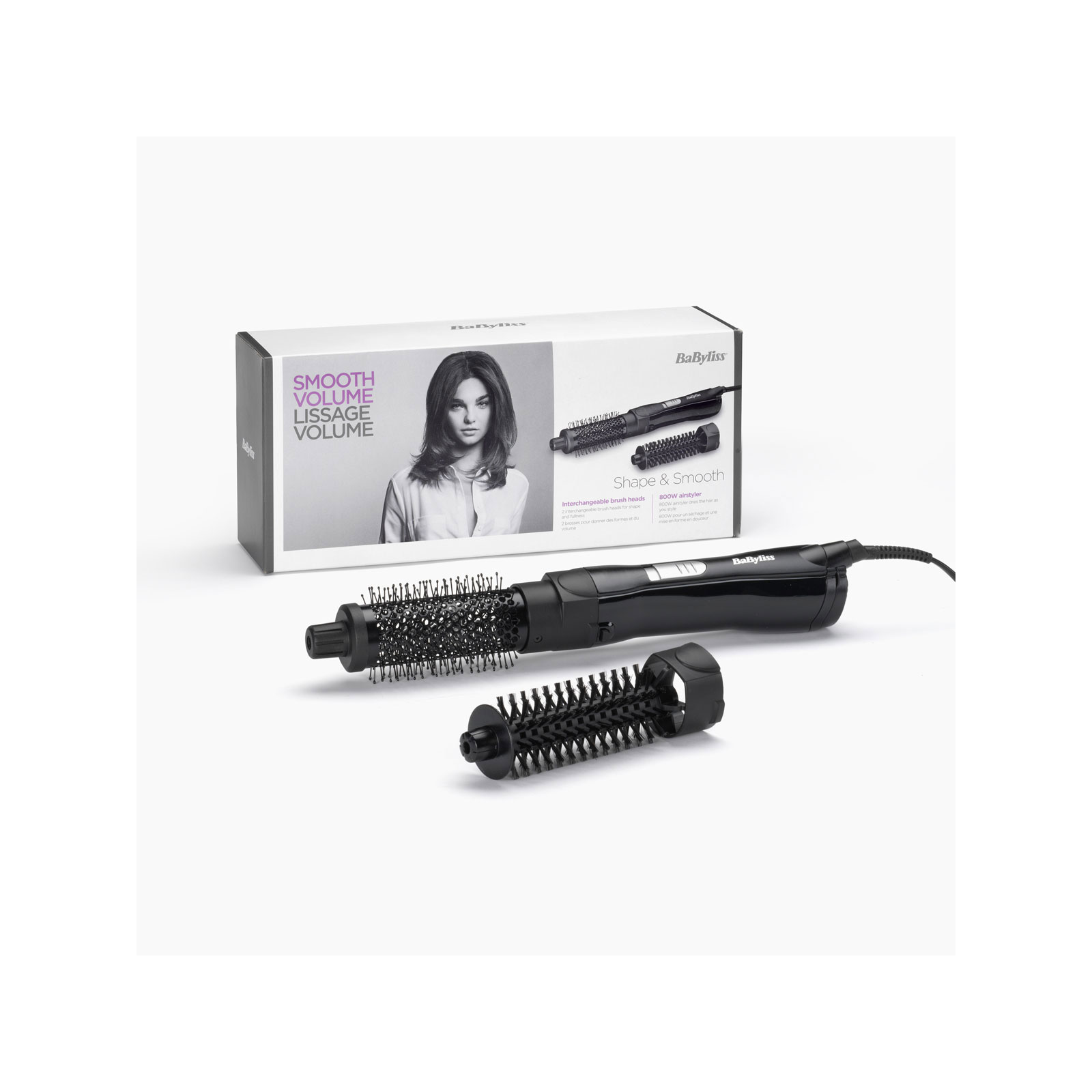 Babyliss Shape & Smooth Warmluftbürste AS86E