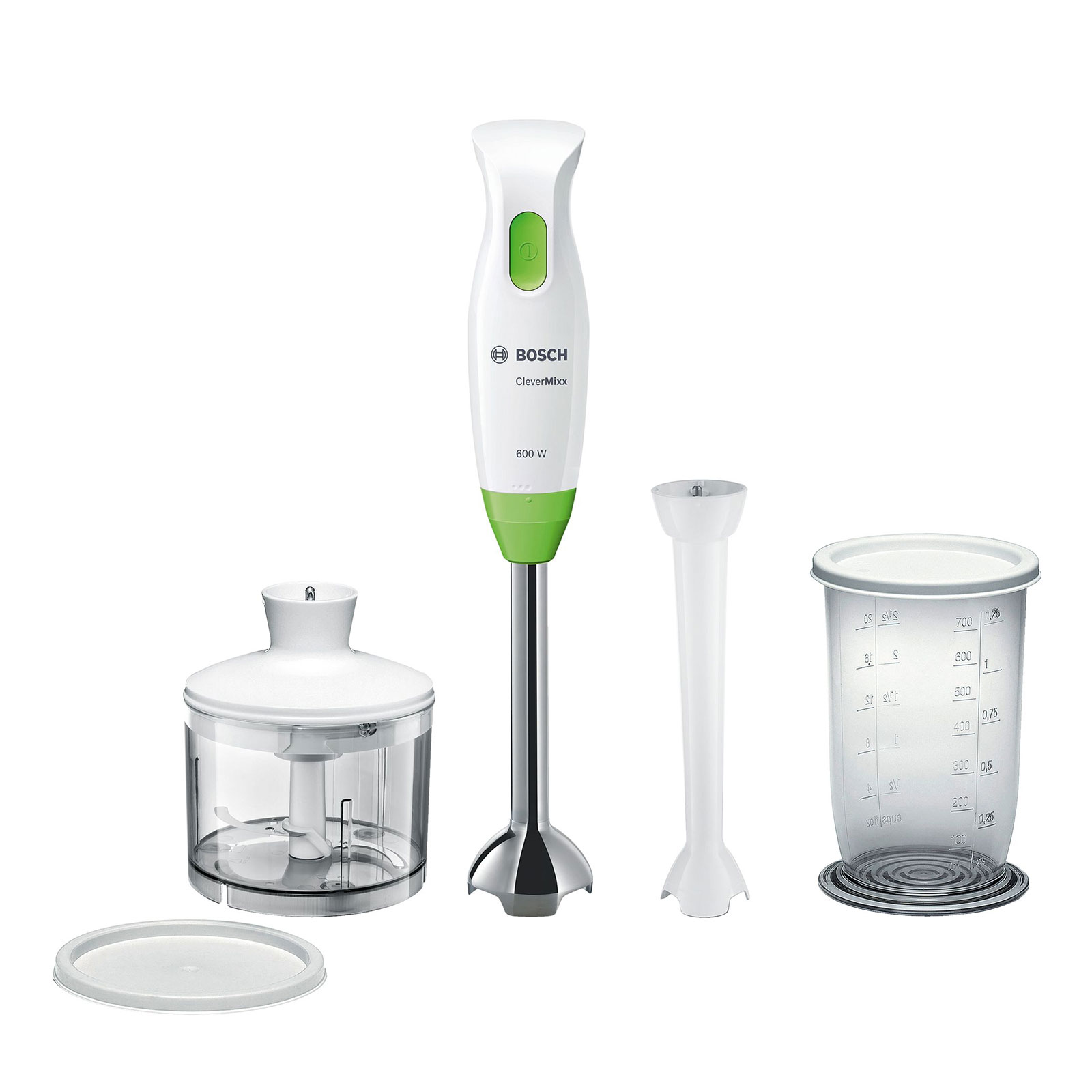 Bosch MSM2623G Stabmixer 600 Watt Metall-Fuß weiß/vivid green