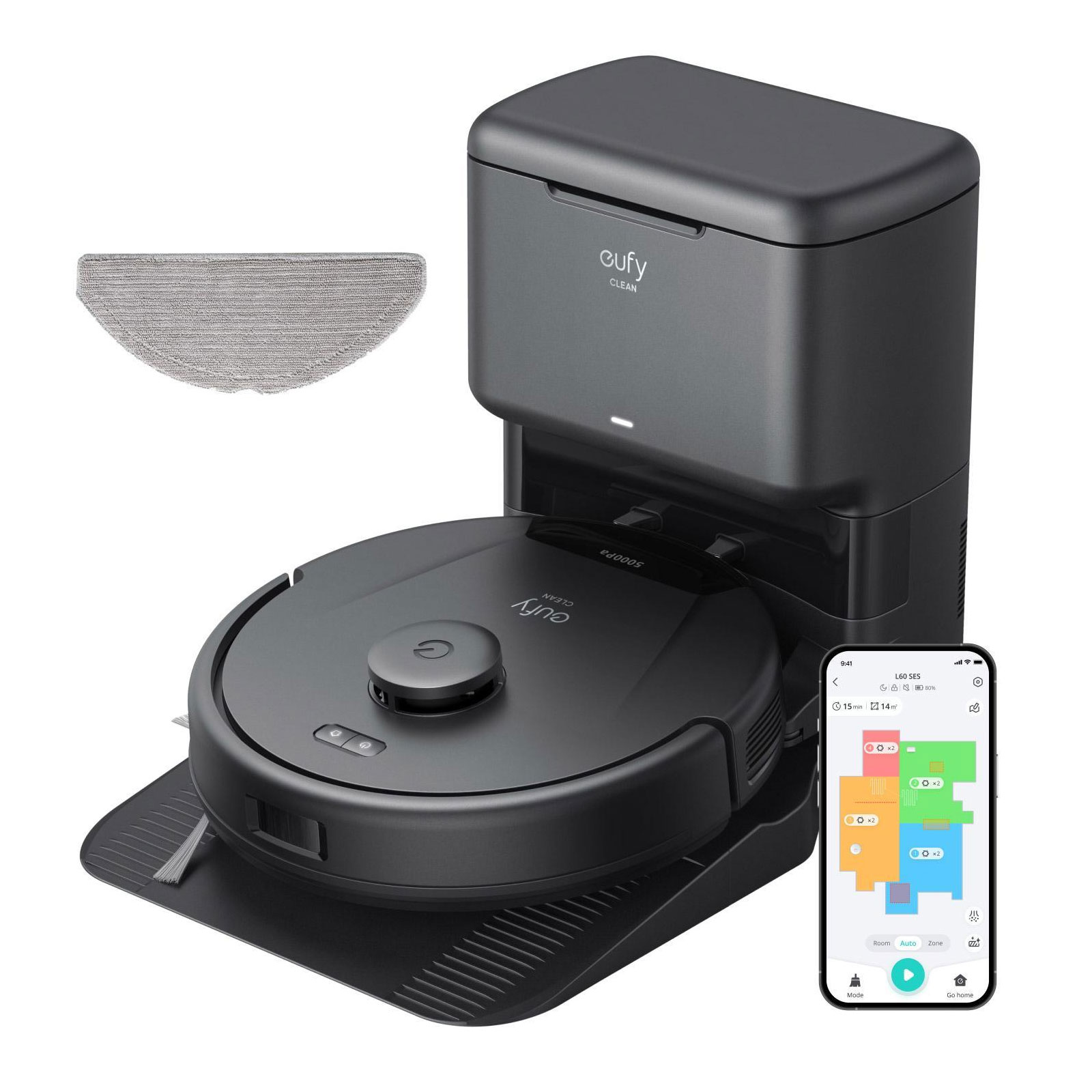 Eufy L60 Hybrid SES Saugroboter mit Wischfunktion