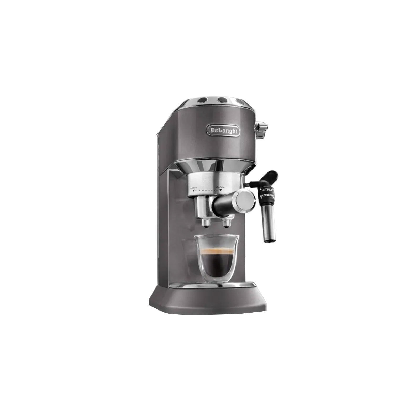 DeLonghi EC 785.GY DEDICA METALLICS THE BARISTA PACK Espressomaschine grau