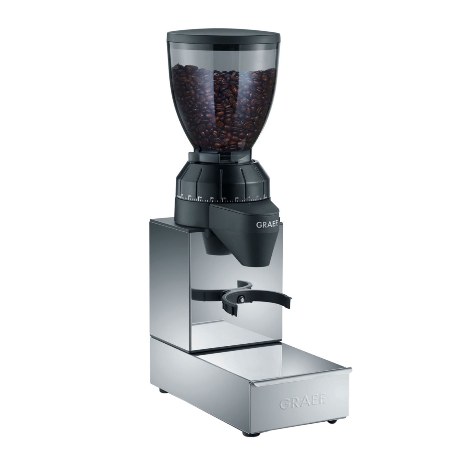 GRAEF CM 850 Kaffeemühle Edelstahl / schwarz