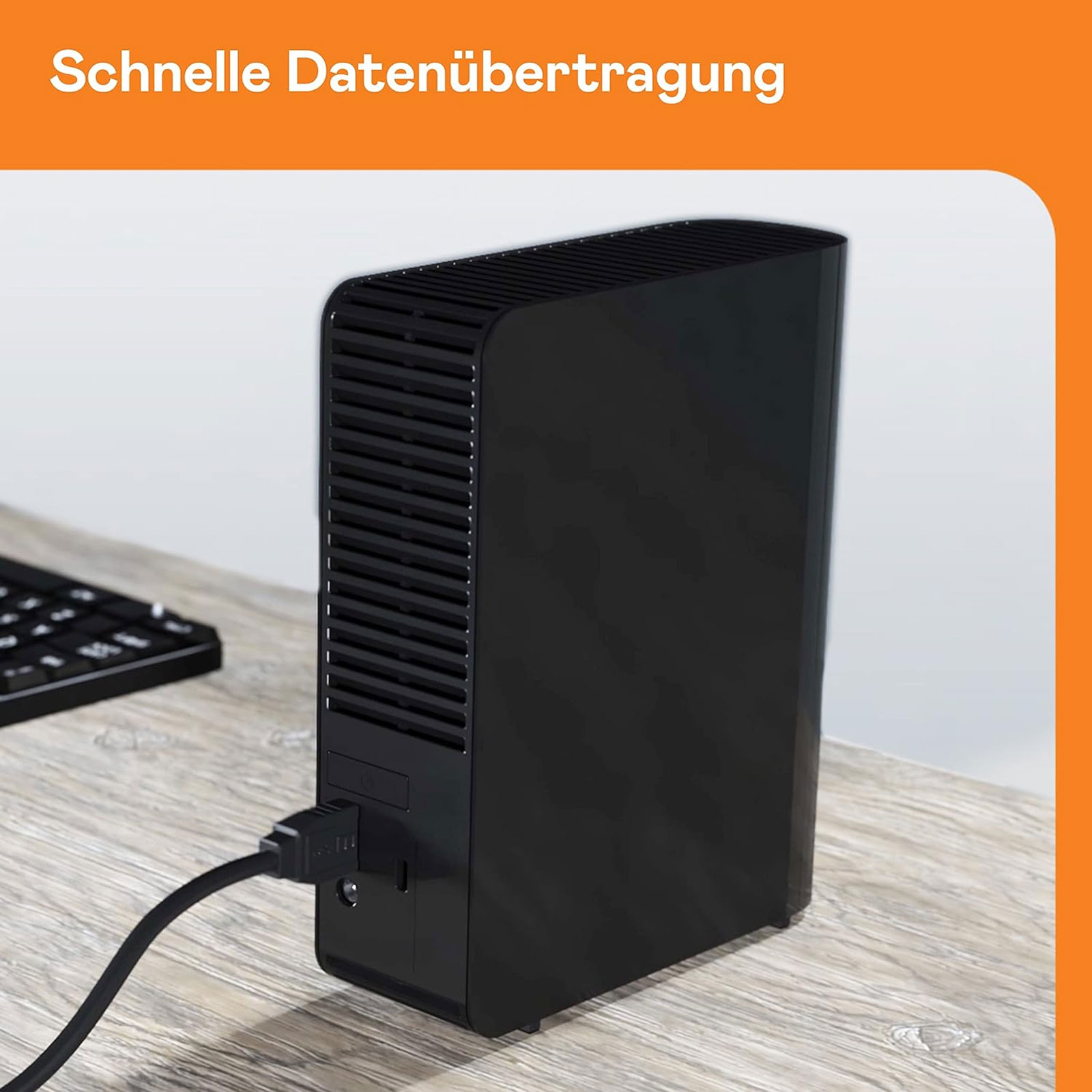 WD (Western Digital) Elements Desktop 8 TB schwarz Externe HDD-Festplatte