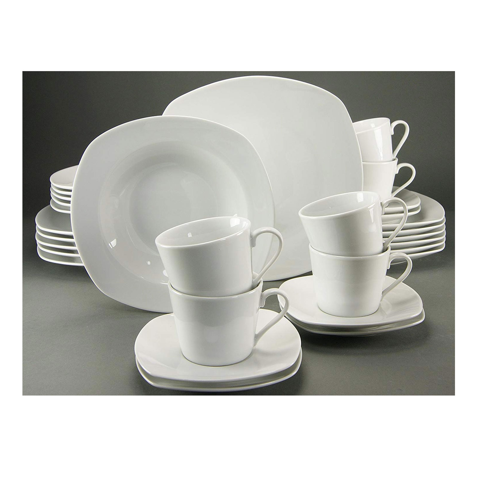 CreaTable, 19512, Serie Amelie weiss, Kombiservice 30 tlg