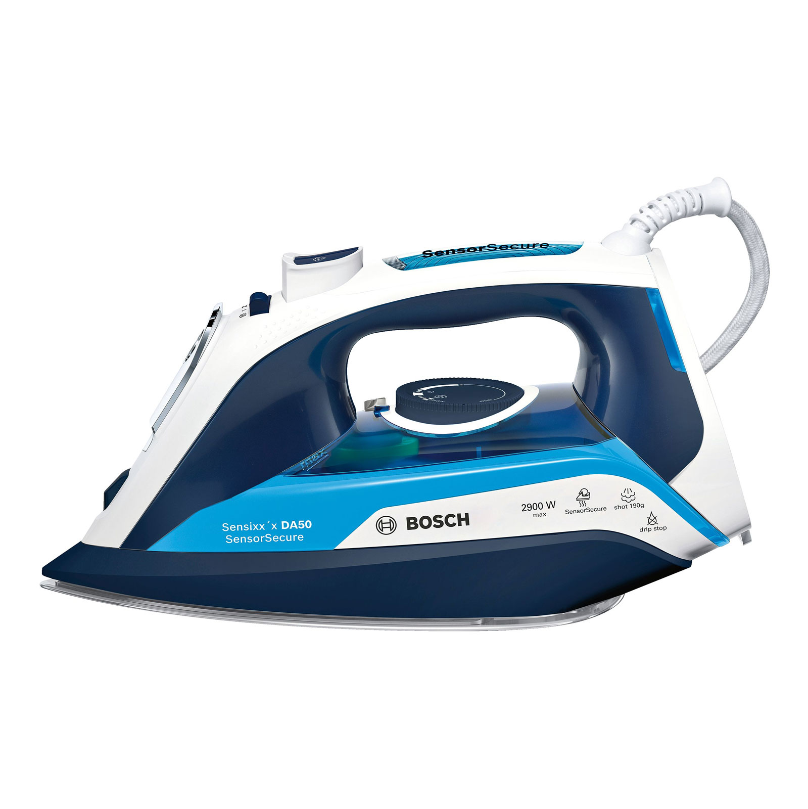 Bosch TDA5029210 Dampfbügeleisen Cera-Glissée 2900 W night blue/ice blue