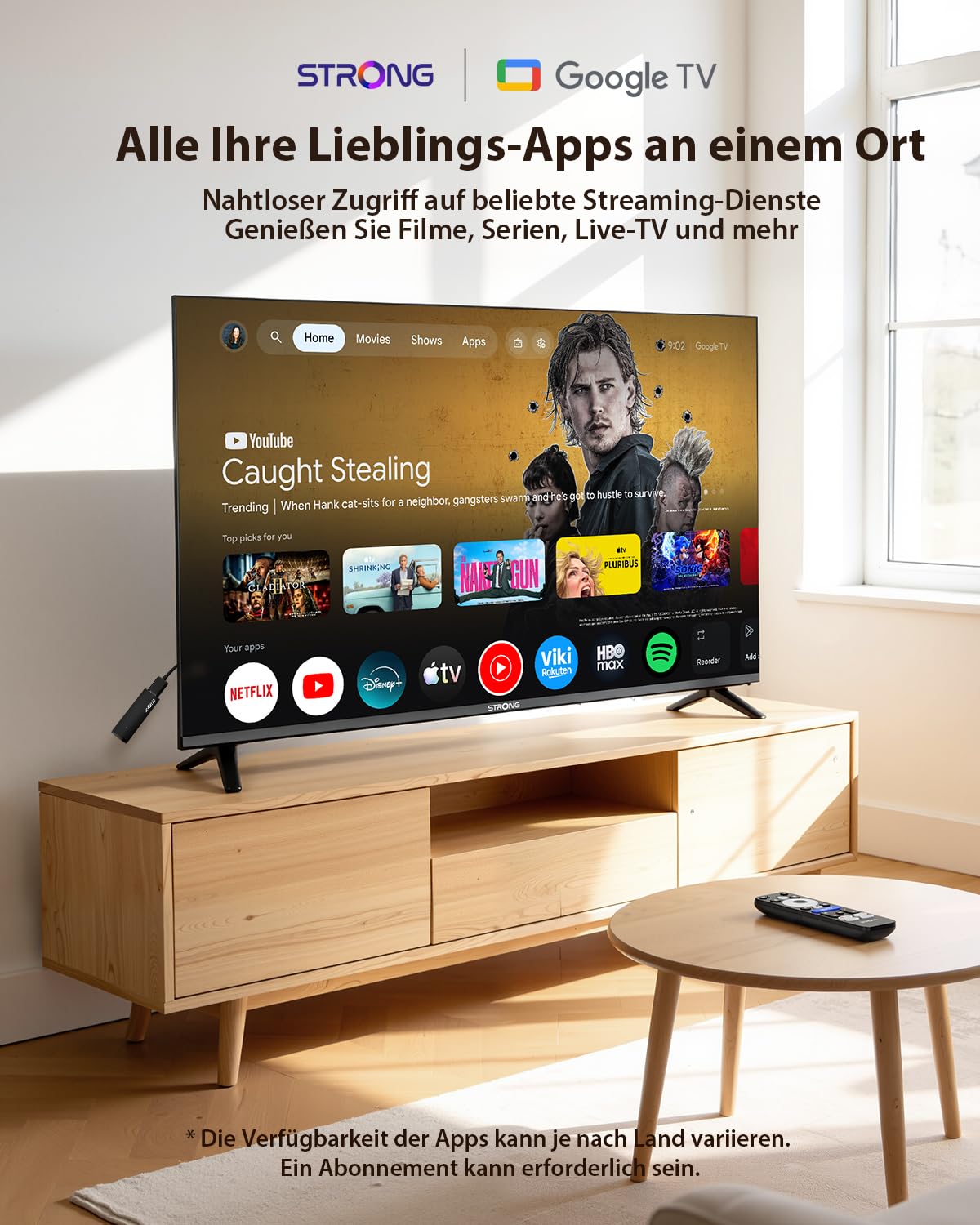 STRONG LEAP-UNA+ TV Stick with Android 14, 8GB Storage