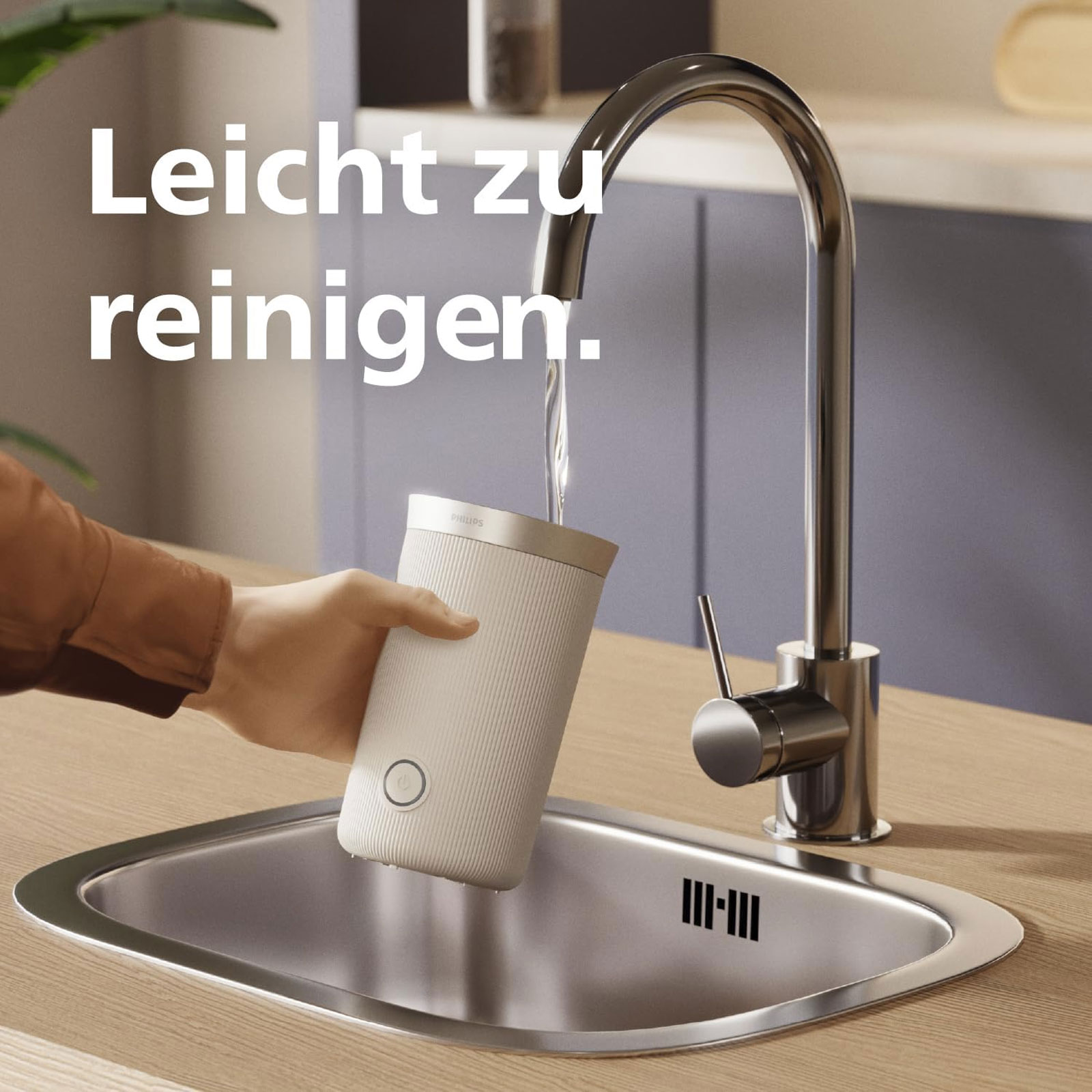 Philips BAR311/60 Milchaufschäumer Schwarzgrau Philips BAR311/60 Milchaufschäumer Schwarzgrau