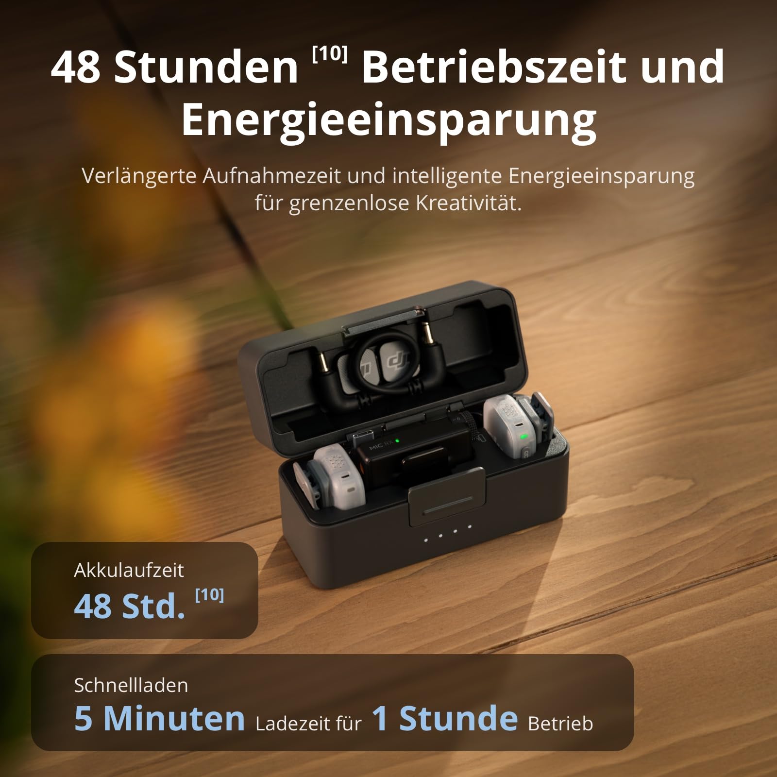DJI Mic Mini 2 (2 TX + 1 Mobile RX + Ladeschale), Lavalier-Mikrofon
