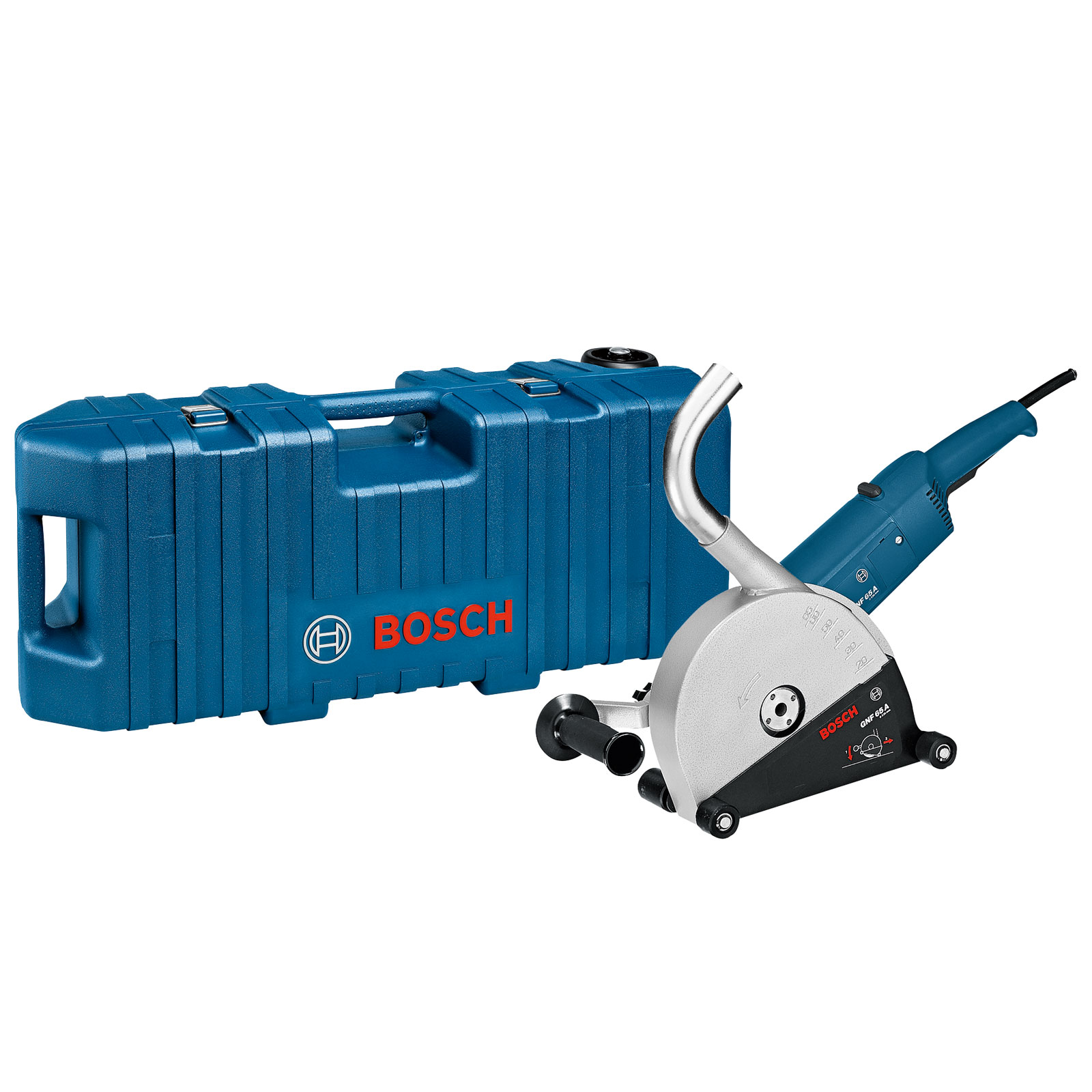 Bosch Professional Mauernutfräse GNF 65 A inkl. Handwerkerkoffer Ausbrechwerkzeug Zusatzhandgriff Aufnahmeflansch