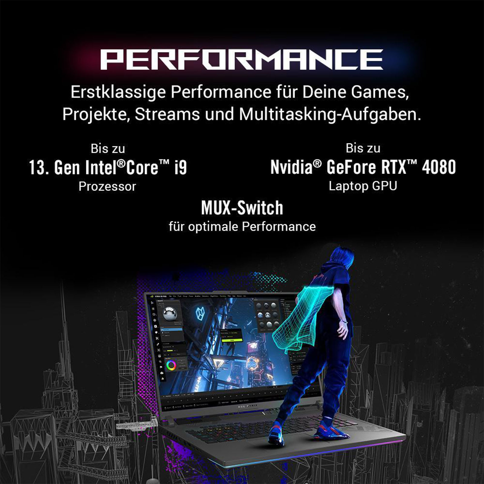 ASUS ROG Strix G18 G814JU-N5008W Gaming-Notebook