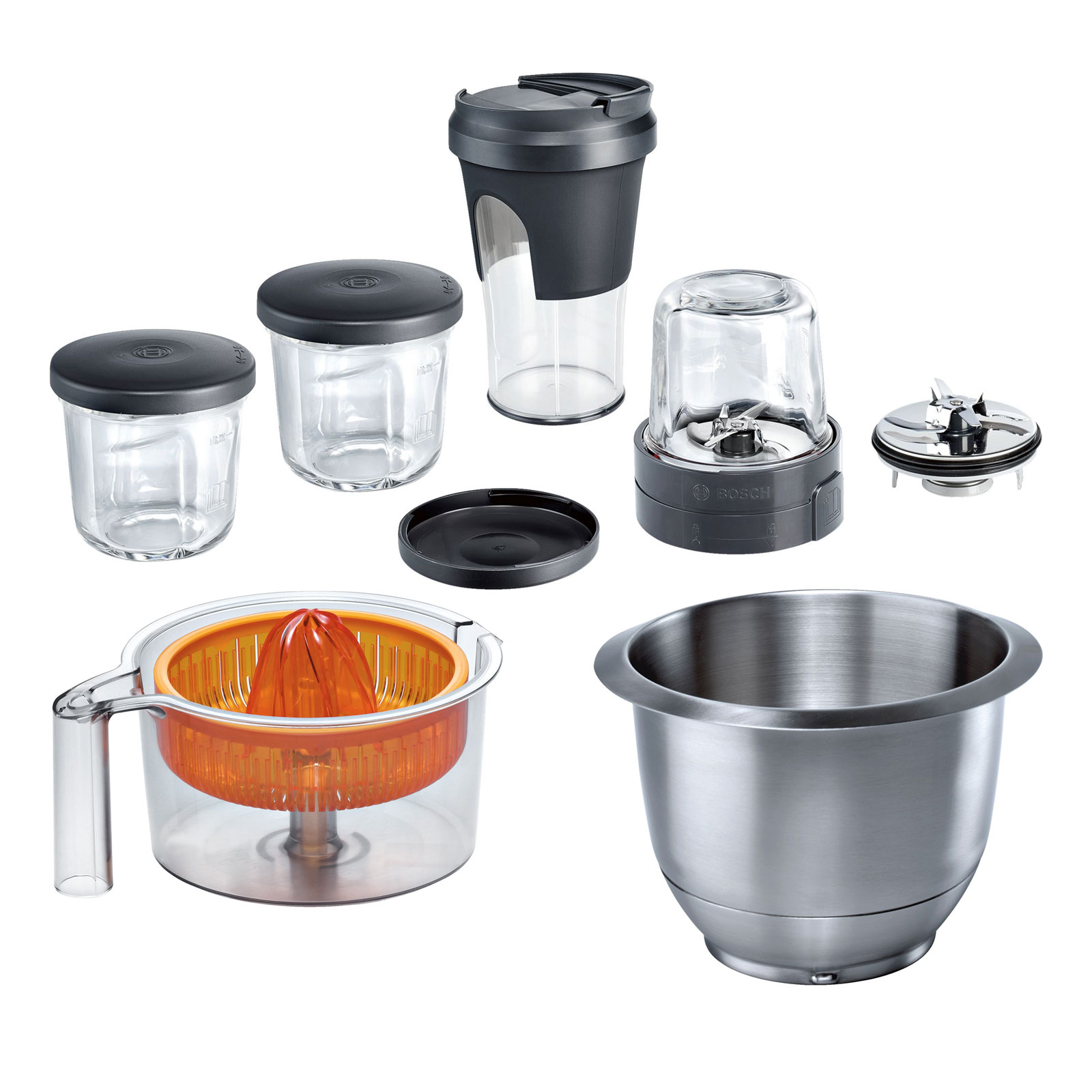 Bosch Küchenmaschinen Zubehör Set MUZ5ER2 + MUZ5ZP1 + MUZ45XTM1