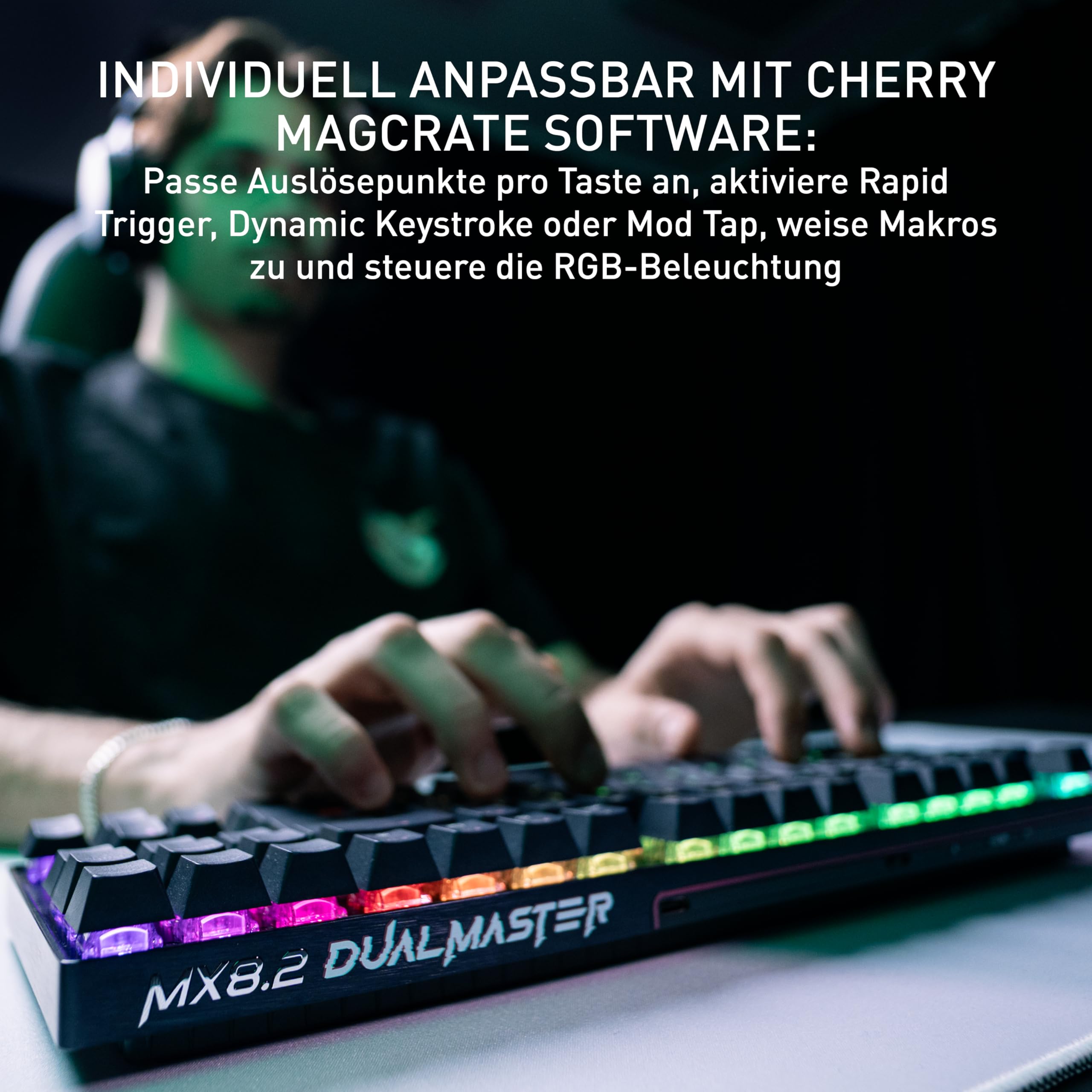 CHERRY XTRFY MX 8.2 Pro TMR Wireless-Magnetisch-Mechanische TKL-Gaming-Tastatur