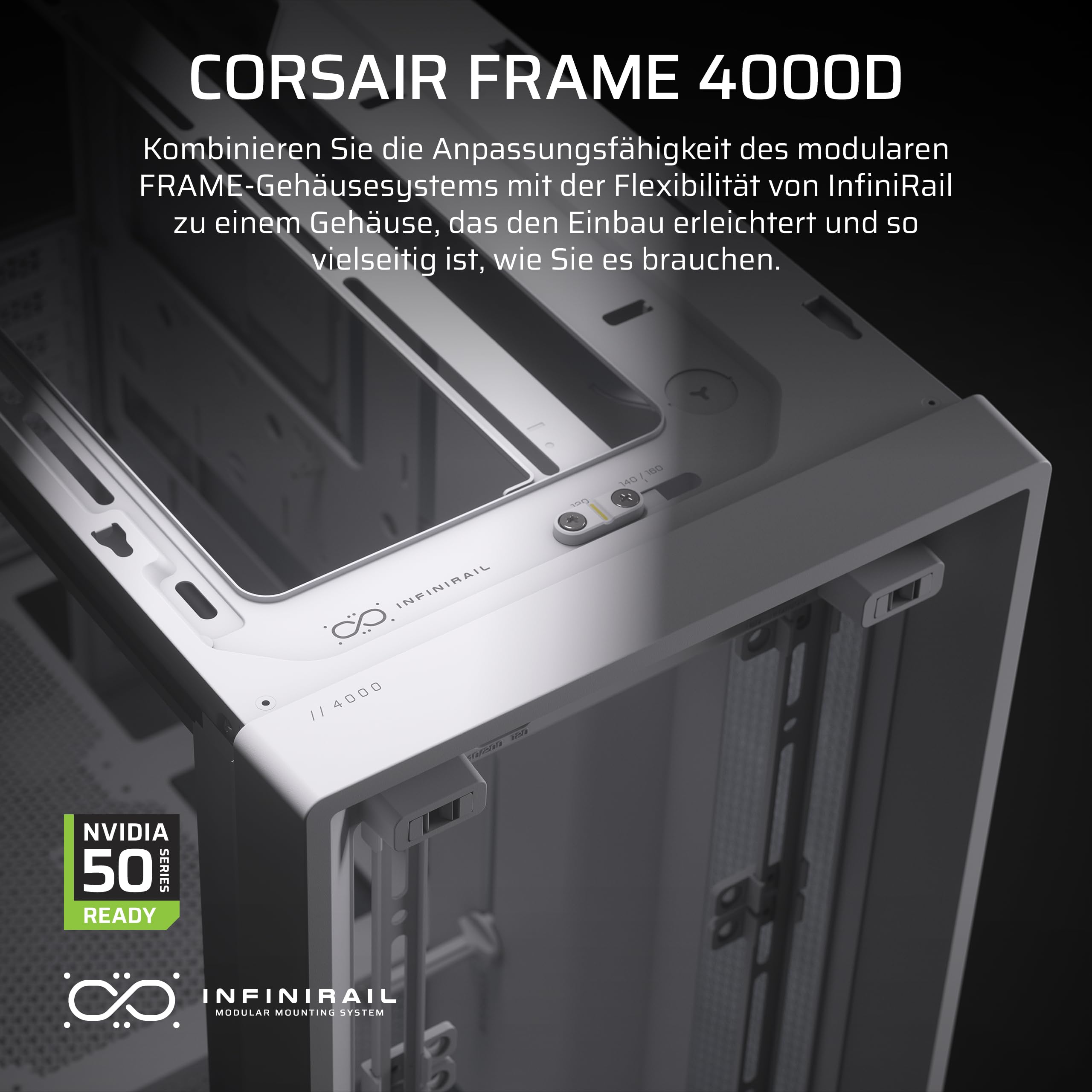 CORSAIR Frame 4000D Modulares Mid-Tower ATX PC-Gehäuse