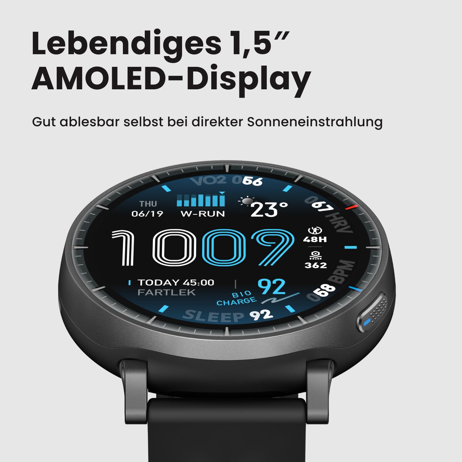 Amazfit Active Max Smartwatch 1,5" AMOLED-Display