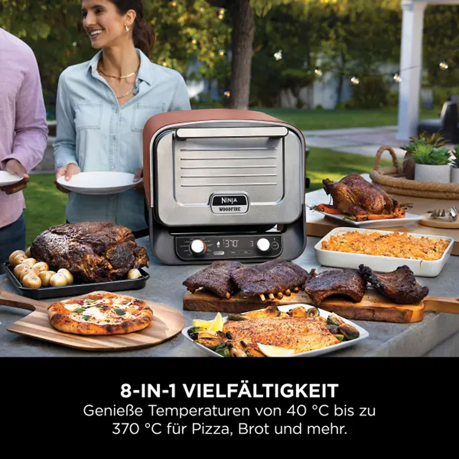 Ninja OO101DE Woodfire Tischgrill