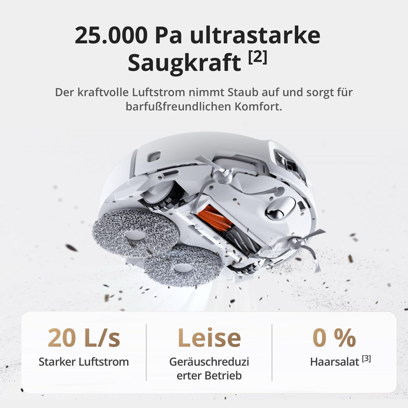 DJI ROMO A Saugroboter mit Wischpads