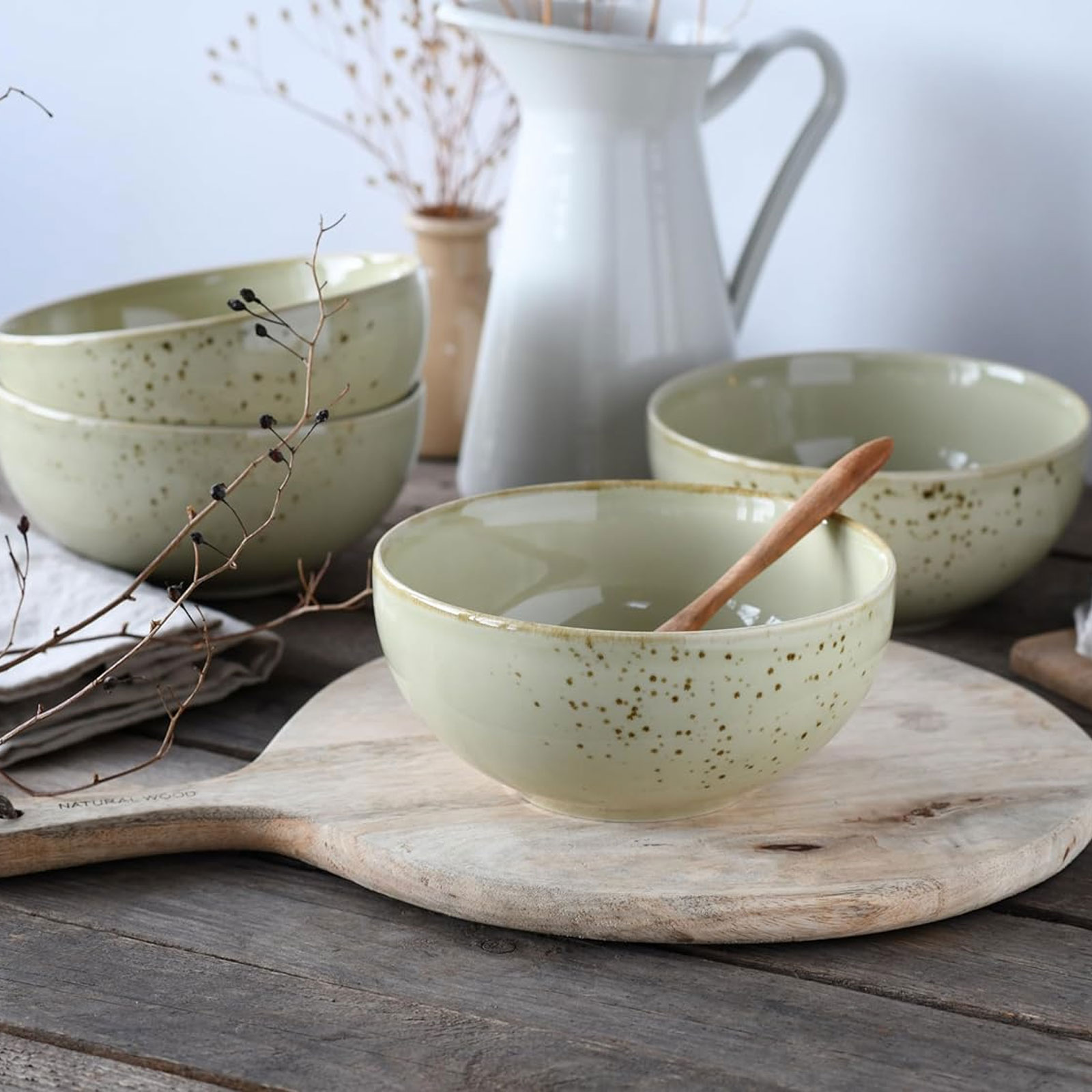 CreaTable Nature Collection 21678 Buddha Bowl Set, 4-teilig