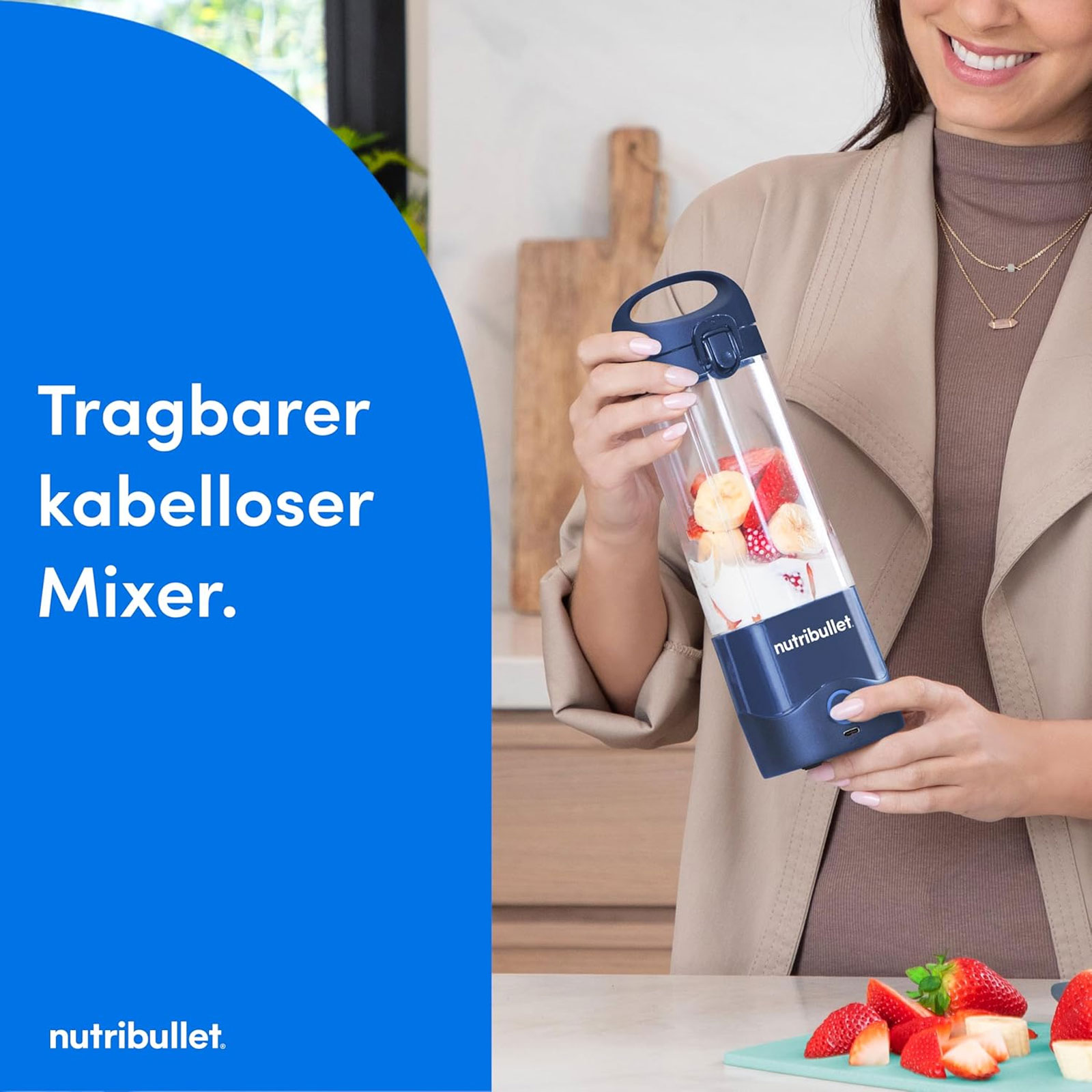 Nutribullet NBP003NBL Portable Standmixer Blau Nutribullet NBP003NBL Portable Standmixer Blau