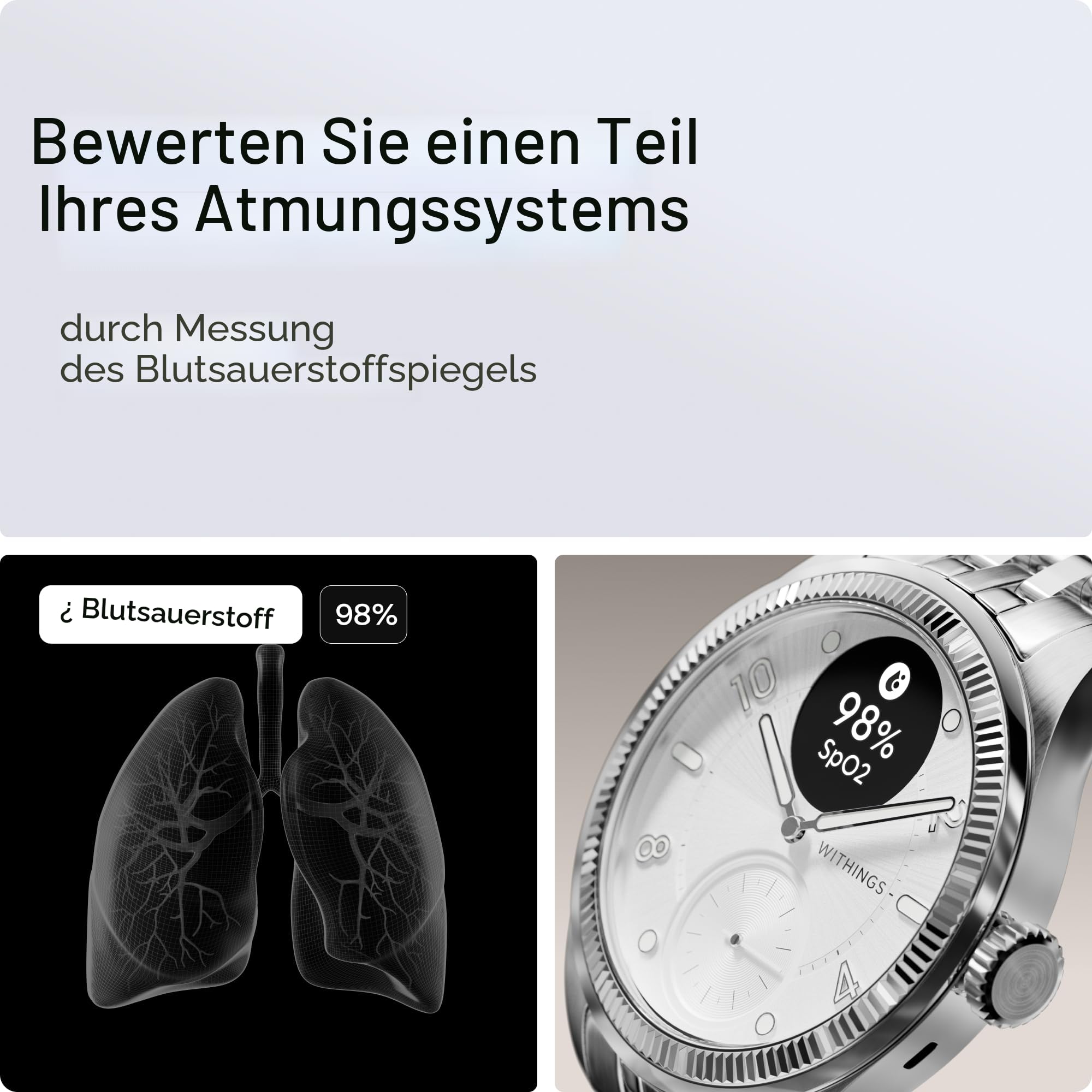 Withings ScanWatch Nova, Hybrid Smartwatch Herzgesundheit für M&F - EKG, SPO2
