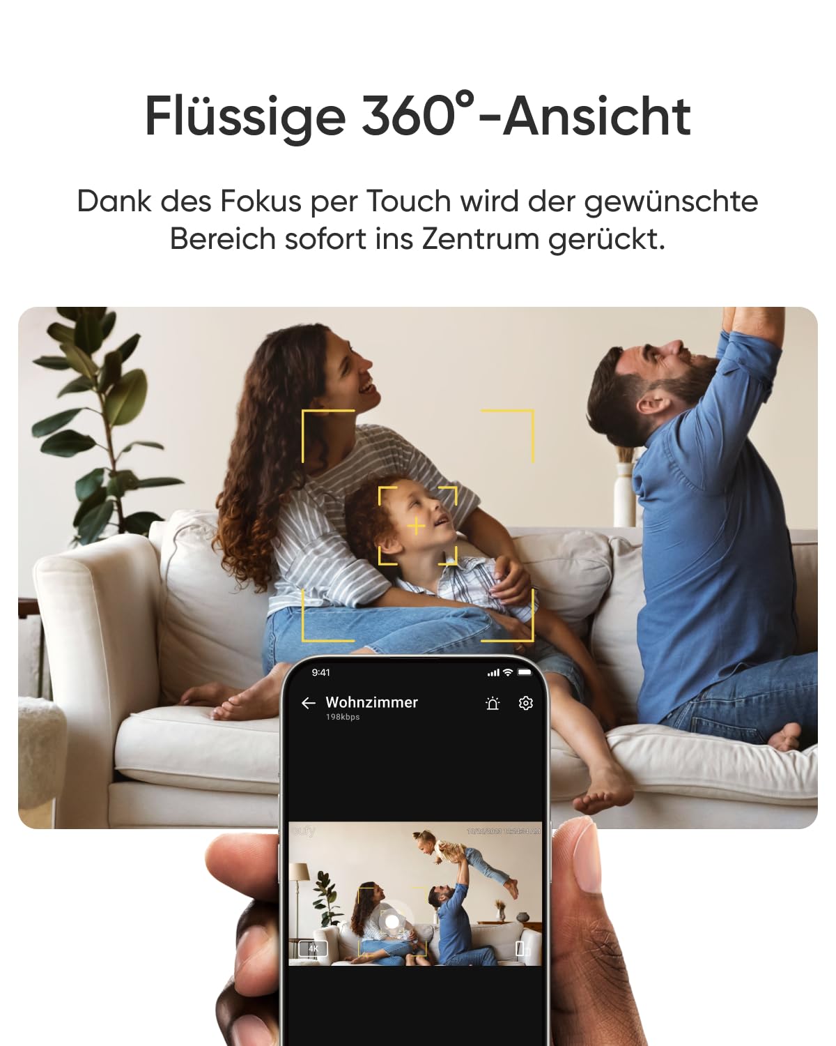 eufy Innenkamera E30, neueste Generation, 4K 8MP UHD Sicherheitskamera