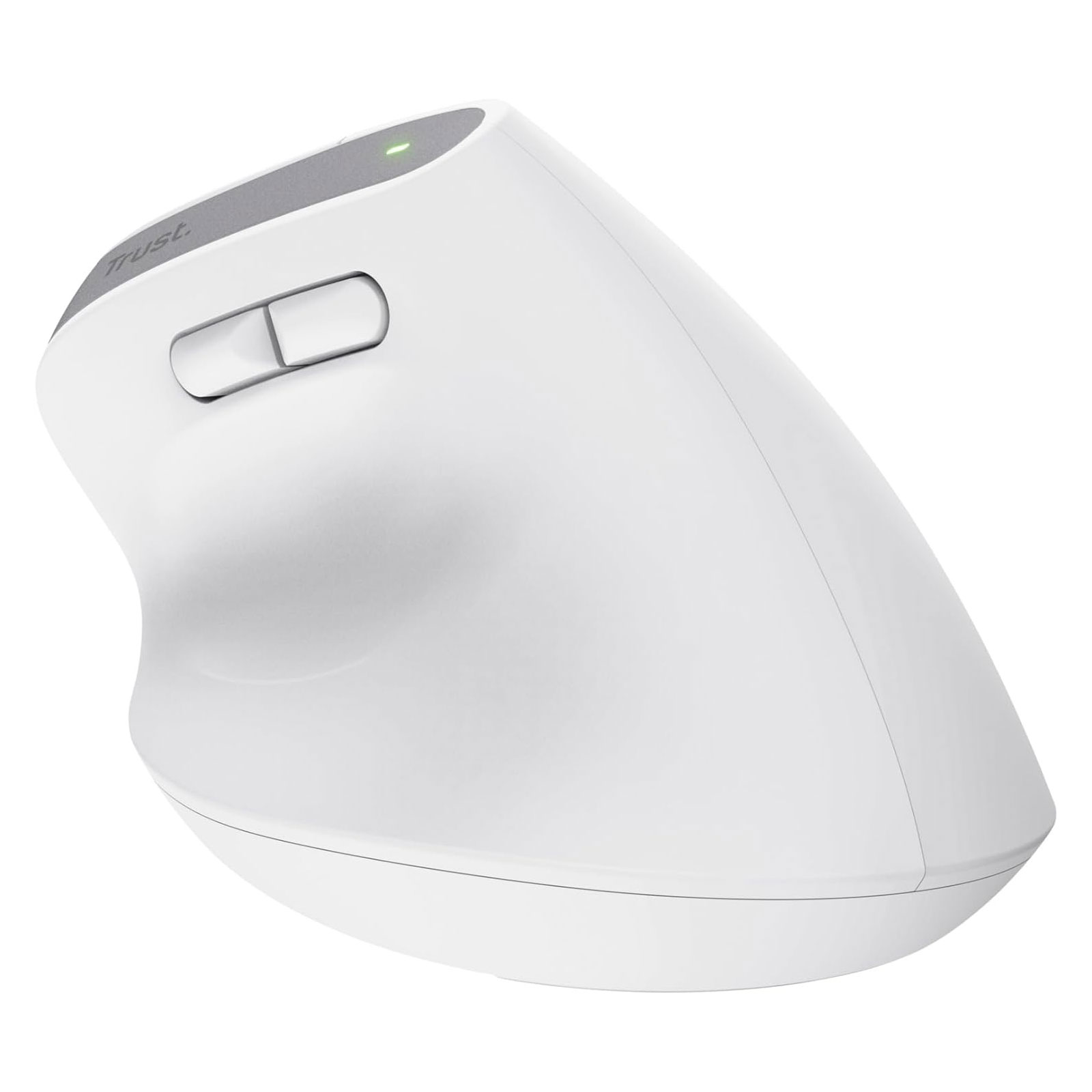 Trust Bayo+ Ergonomische kabellose Maus für mehrere Geräte, Weiß (25399)