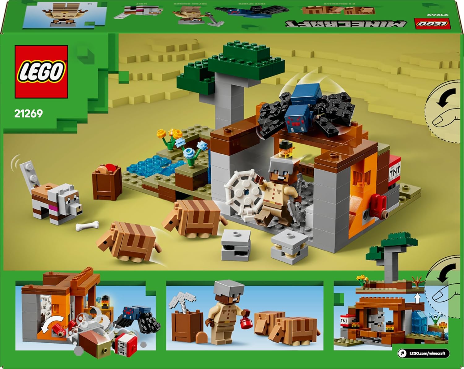 LEGO Minecraft Die Expedition zur Gürteltiermine 21269
