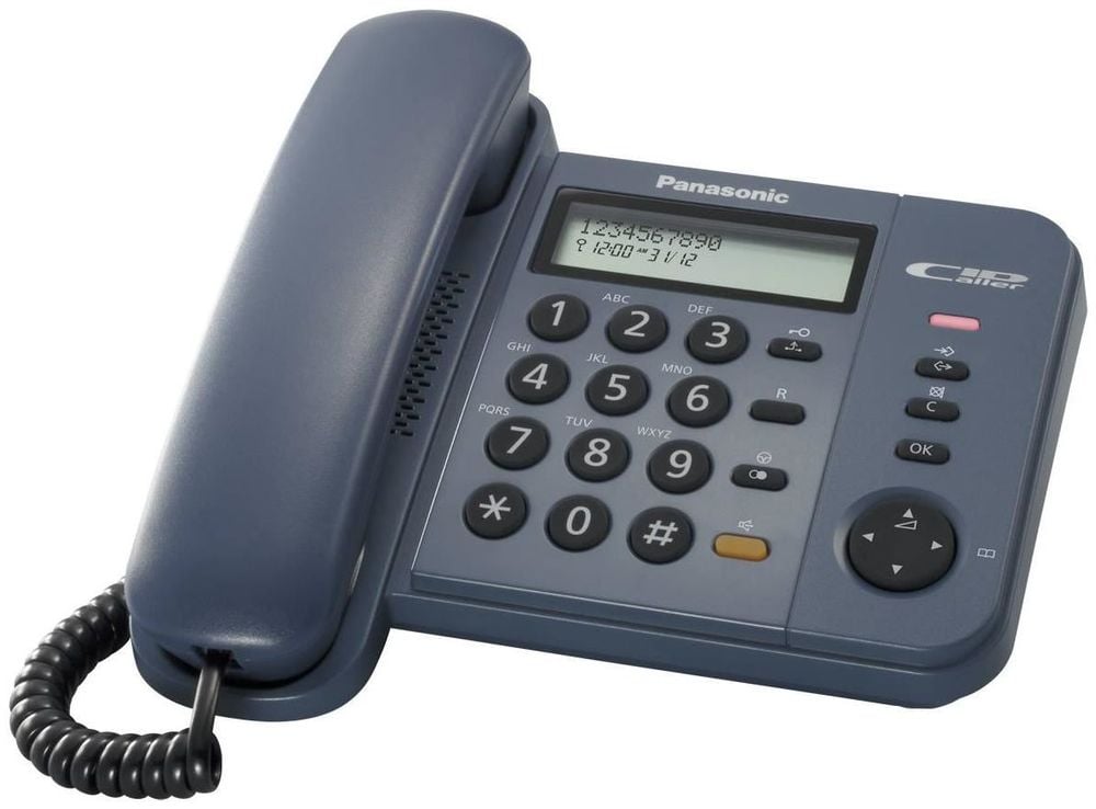 Panasonic KX-TS 580 GC dunkelblau Schnurgebundenes Telefon