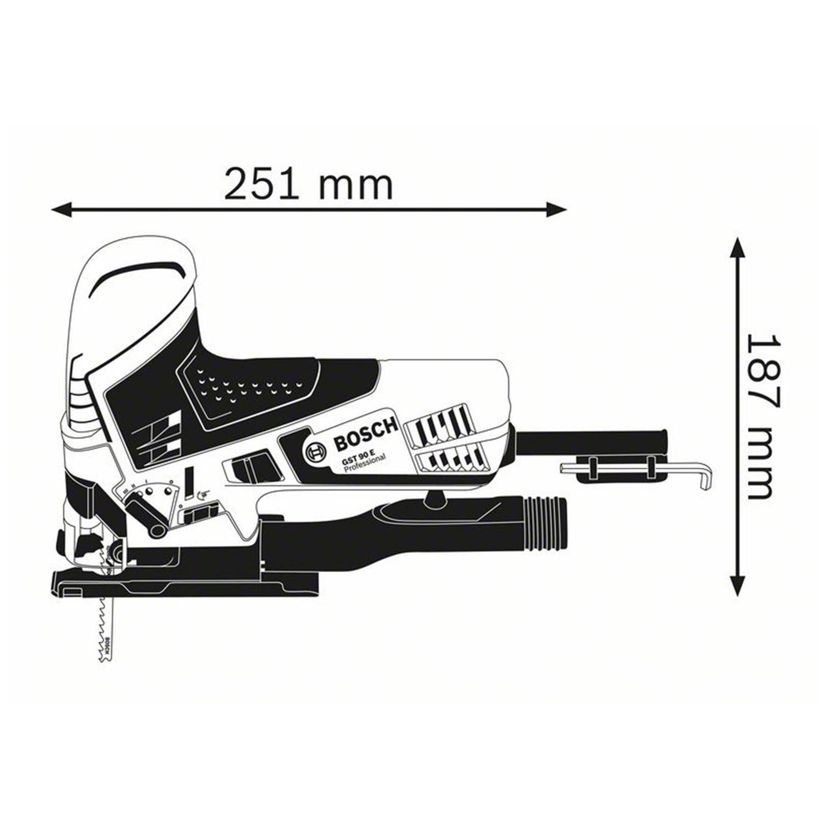 Bosch Professional GST 90  Elektrische Stichsaege