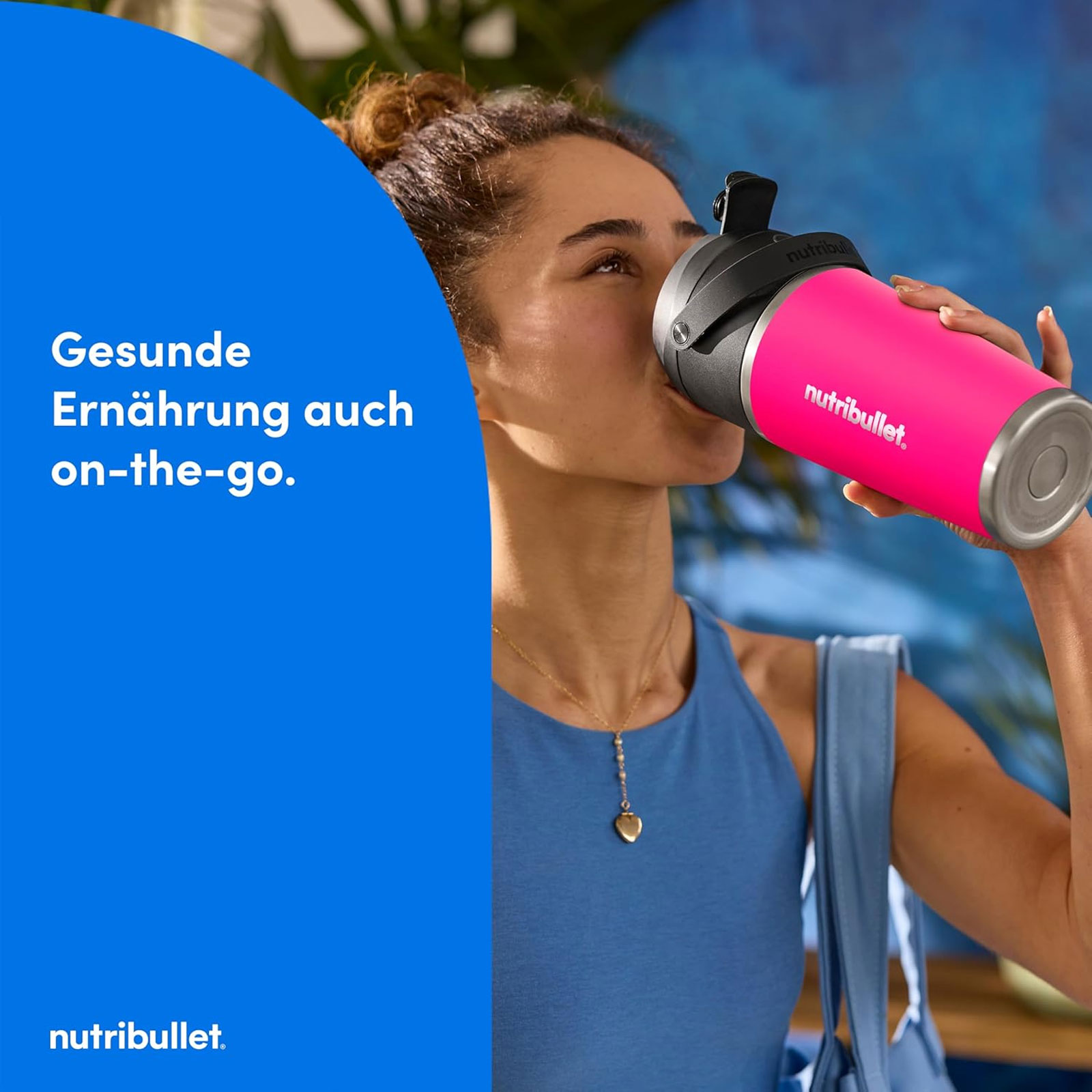 Nutribullet NBP016MA FLIP Smoothie Maker Magenta Standmixer