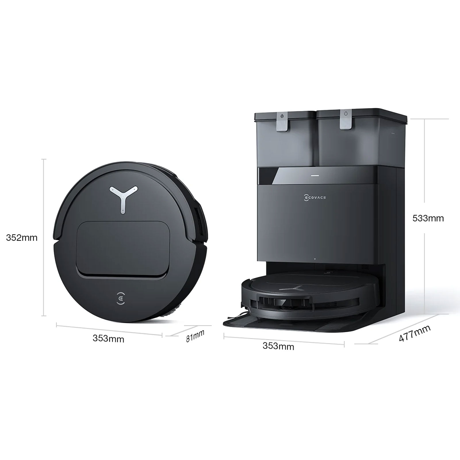 ECOVACS DEEBOT T50 OMNI BLACK EU Saugroboter