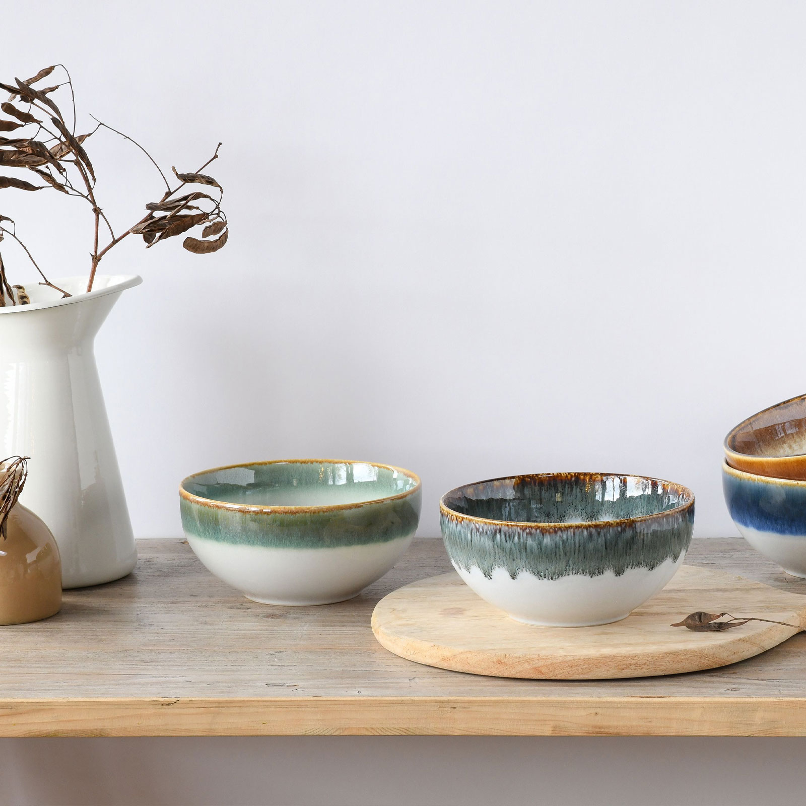 CreaTable Cascade 17546 Buddha Bowl Set, 4-teilig