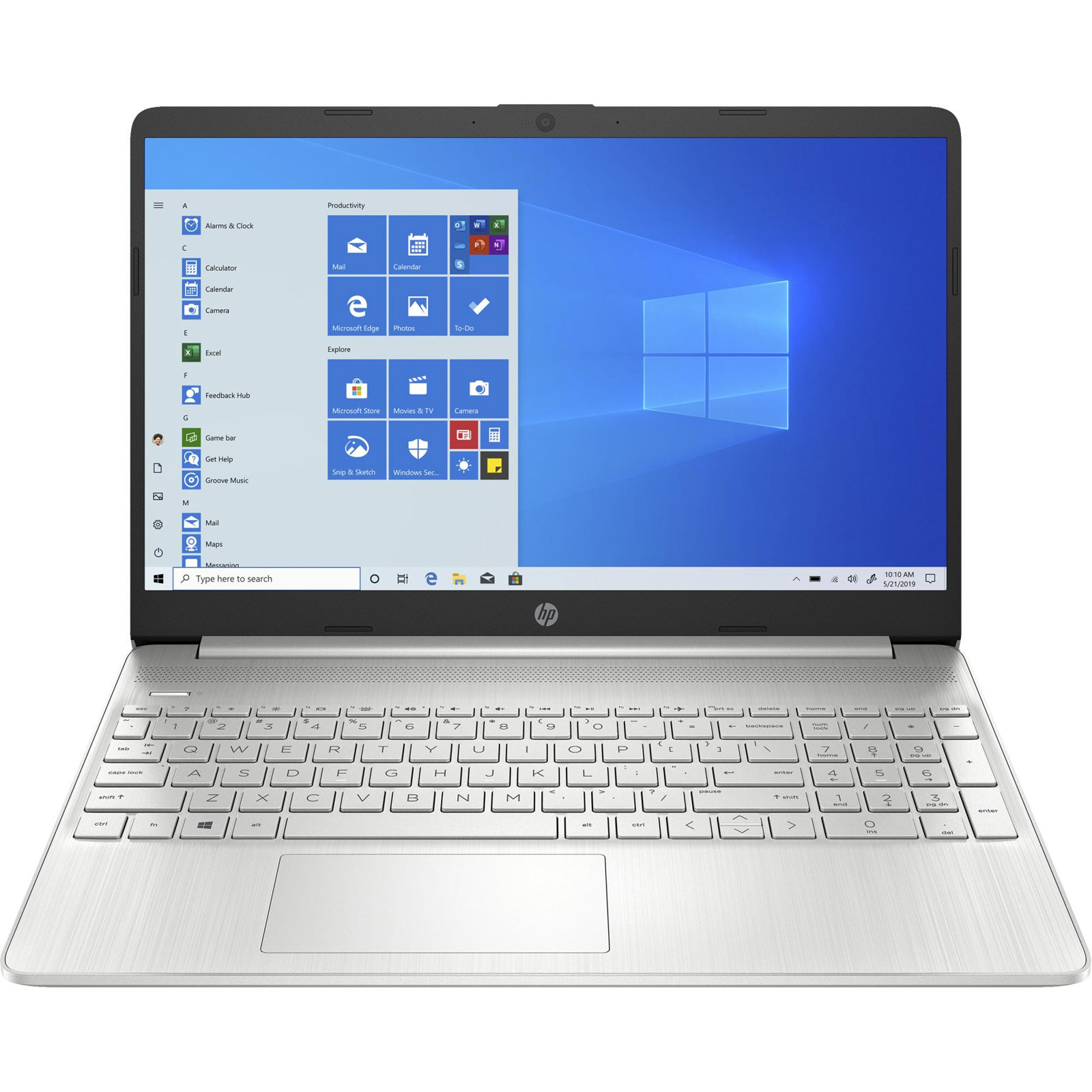 HP Notebook 15s-eq2575ng, Silber, 15,6 Zoll, Full HD, AMD Ryzen 7 5700U, 8 GB, 512 GB M.2 SSD